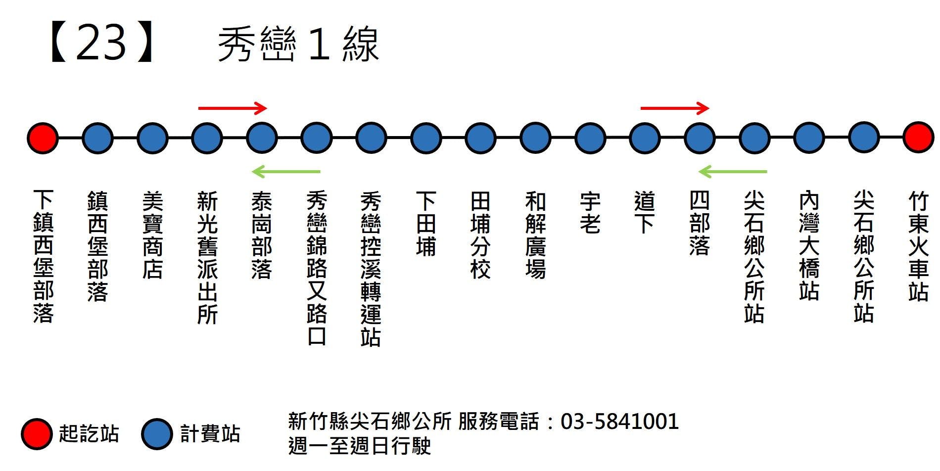 107Route Map-新竹縣 Bus