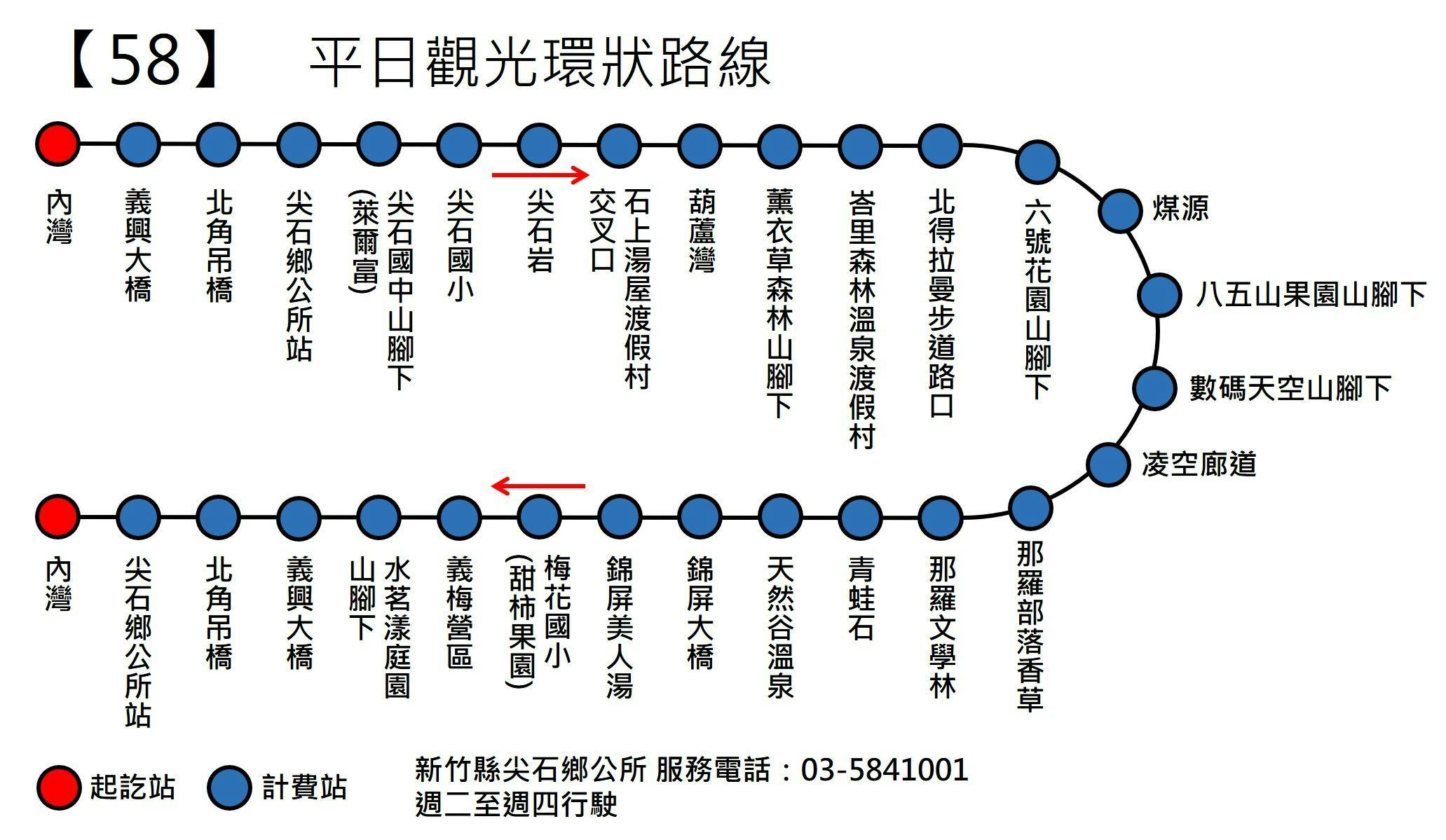竹62Route Map-新竹縣 Bus