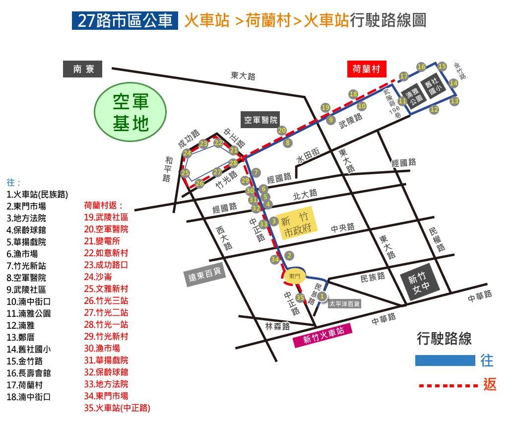 27Route Map-新竹市 Bus