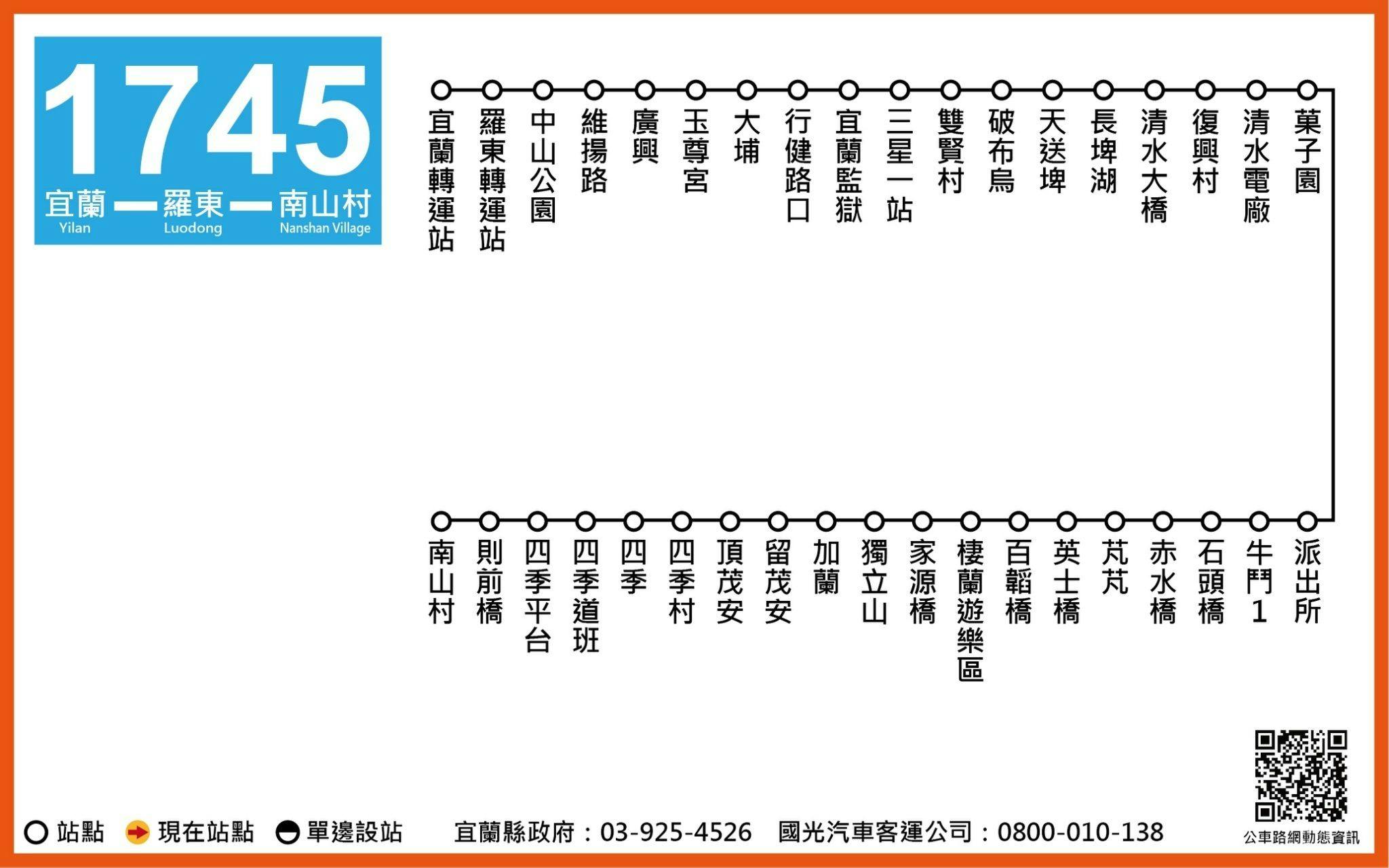 1745Route Map-宜蘭 Bus