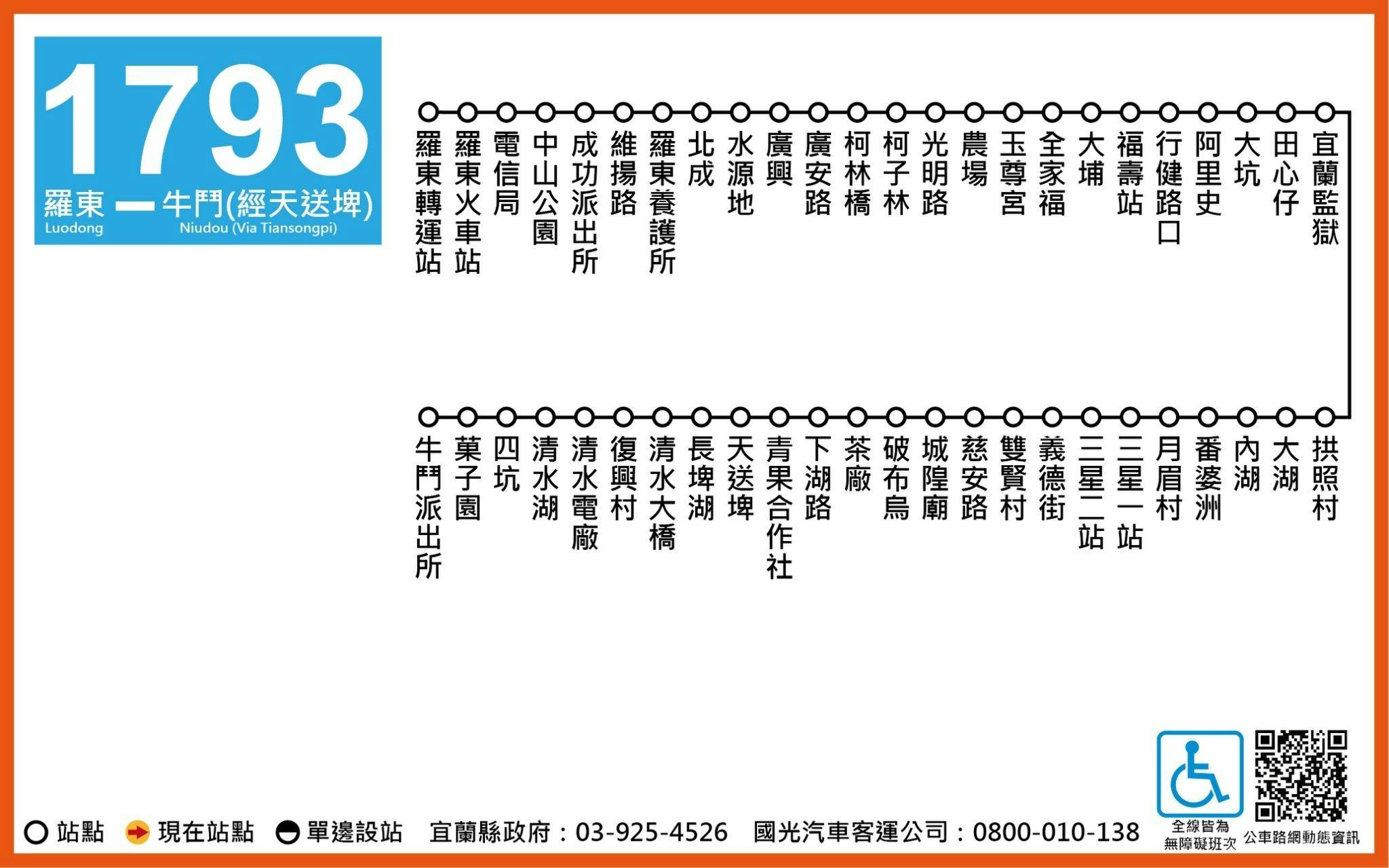 1793Route Map-宜蘭 Bus