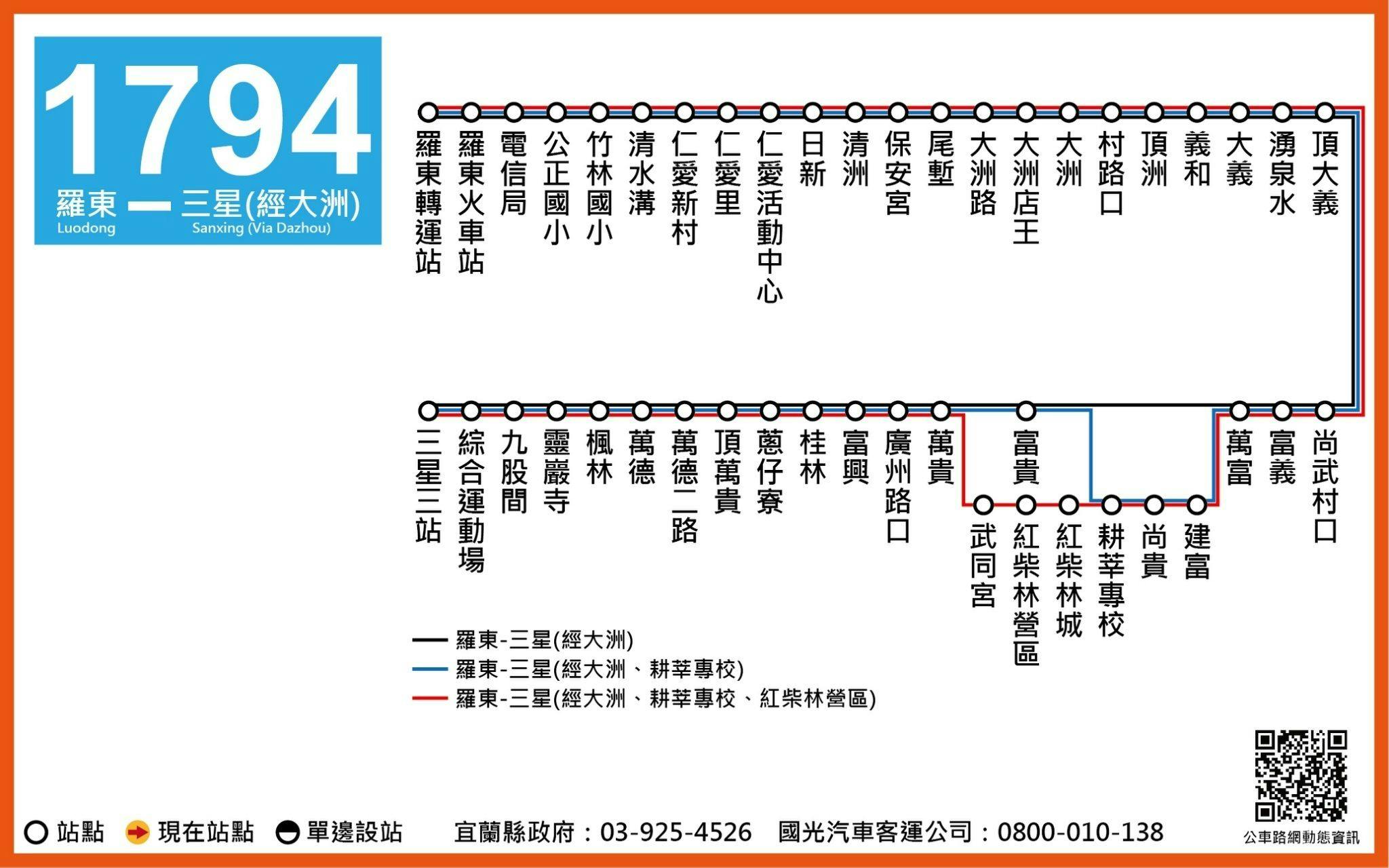 1794Route Map-宜蘭 Bus