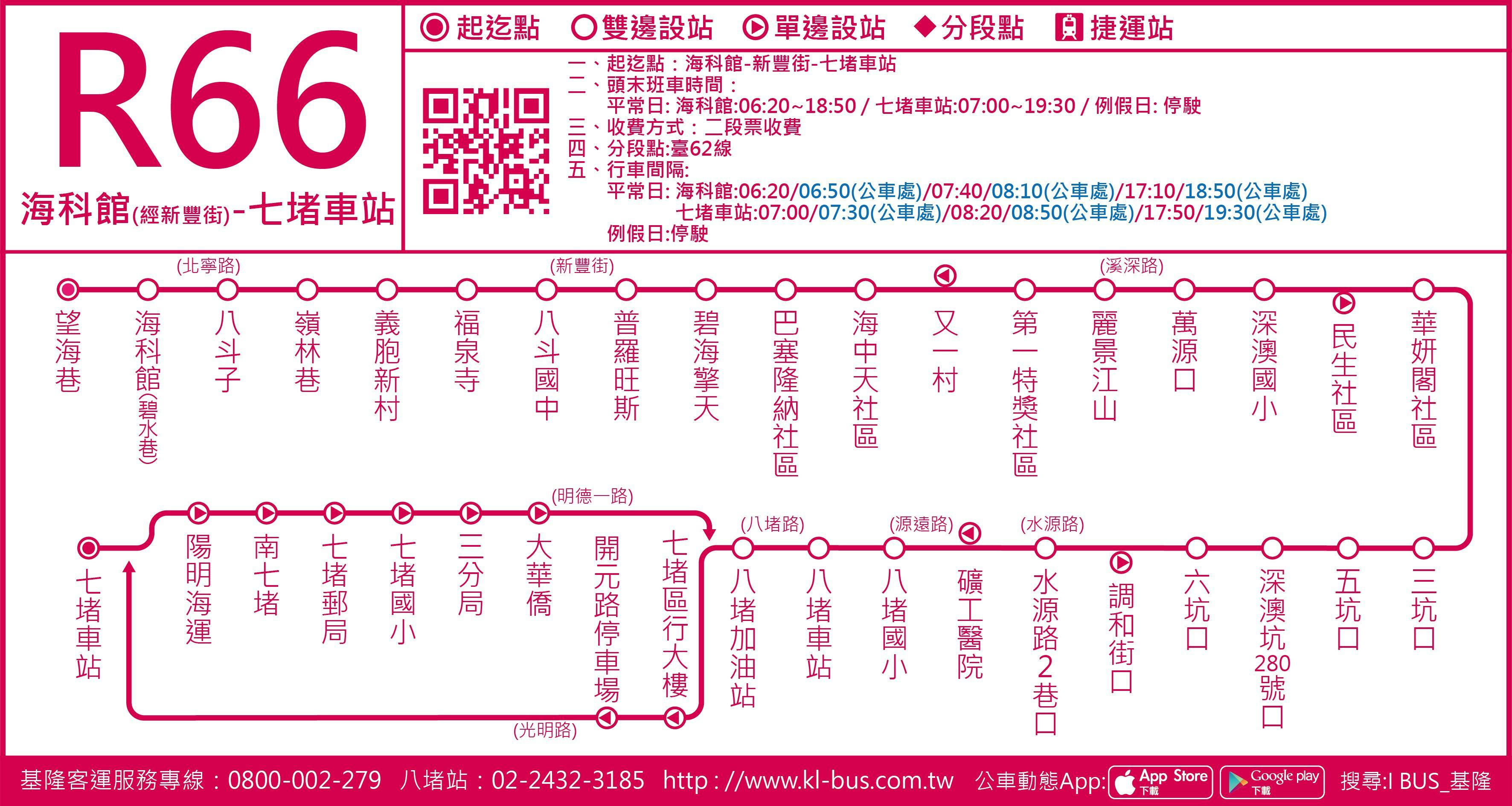 R66Route Map-基隆市 Bus