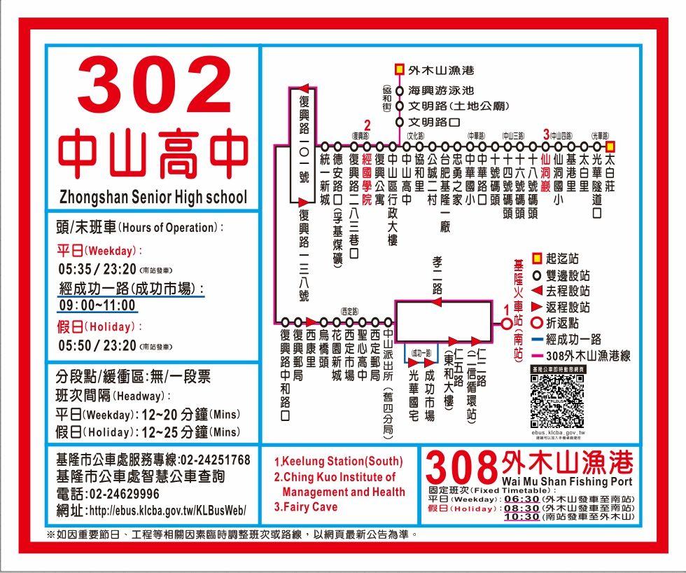 308Route Map-基隆市 Bus