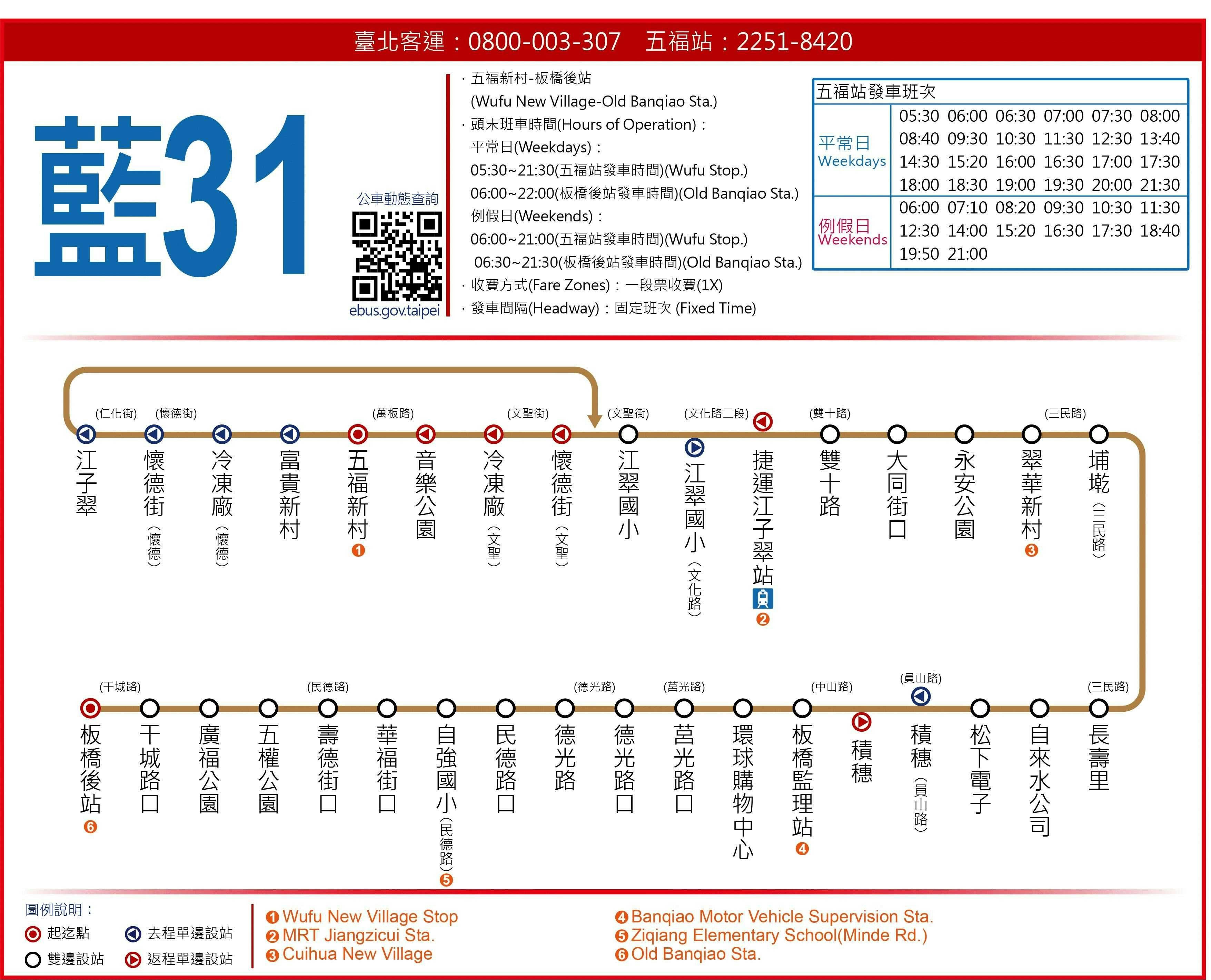 BL31Route Map-新北市 Bus