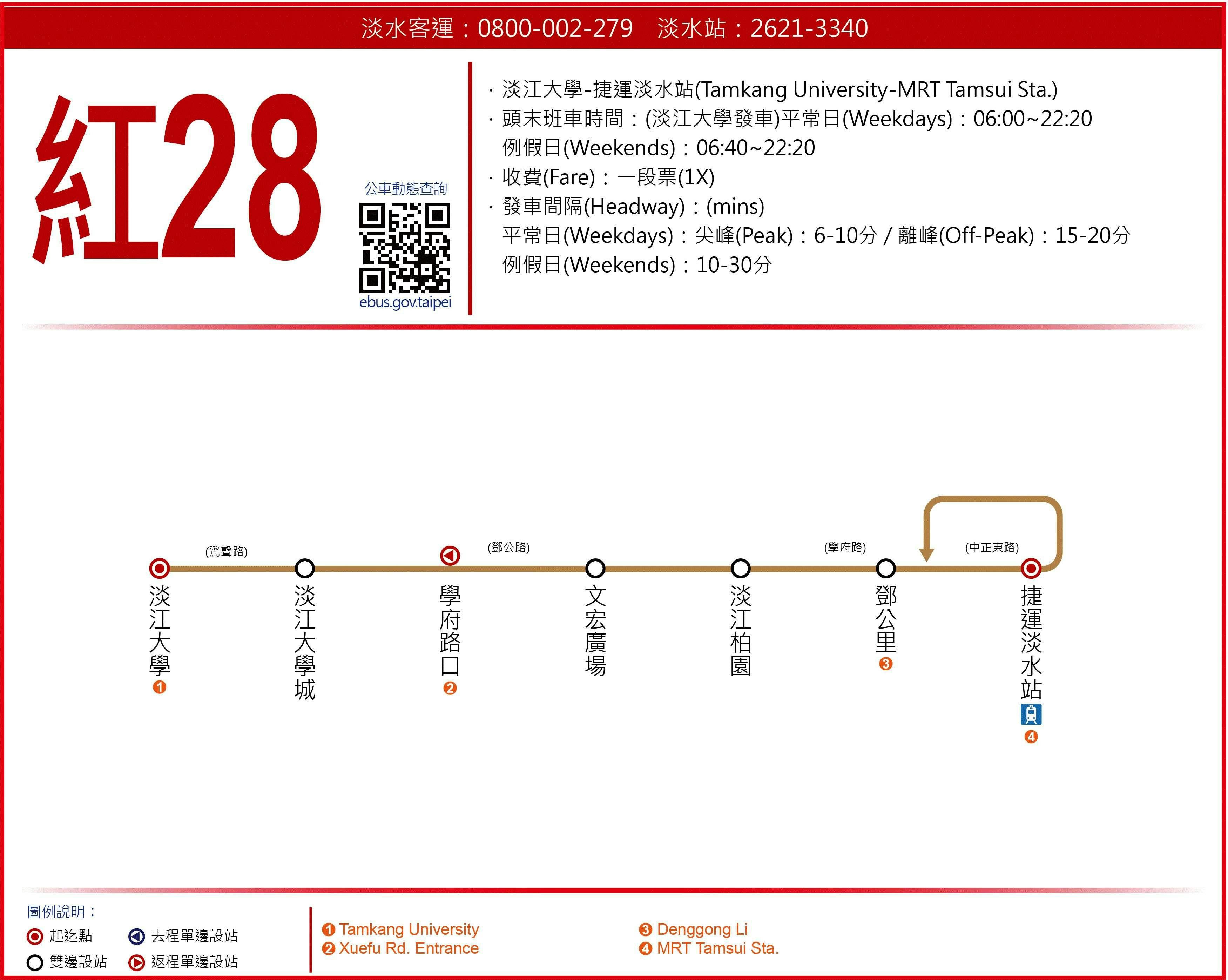 R28Route Map-新北市 Bus