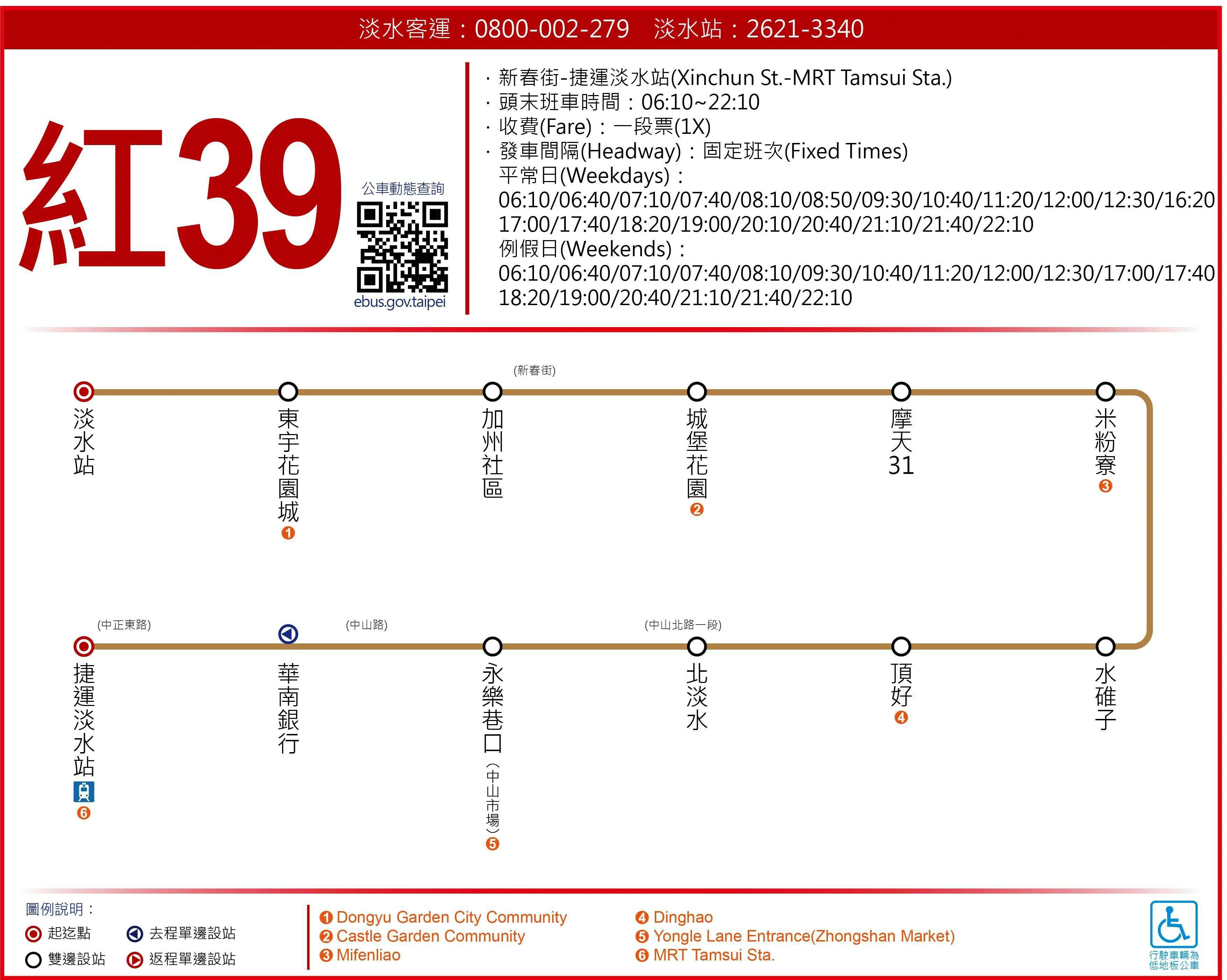 R39Route Map-新北市 Bus