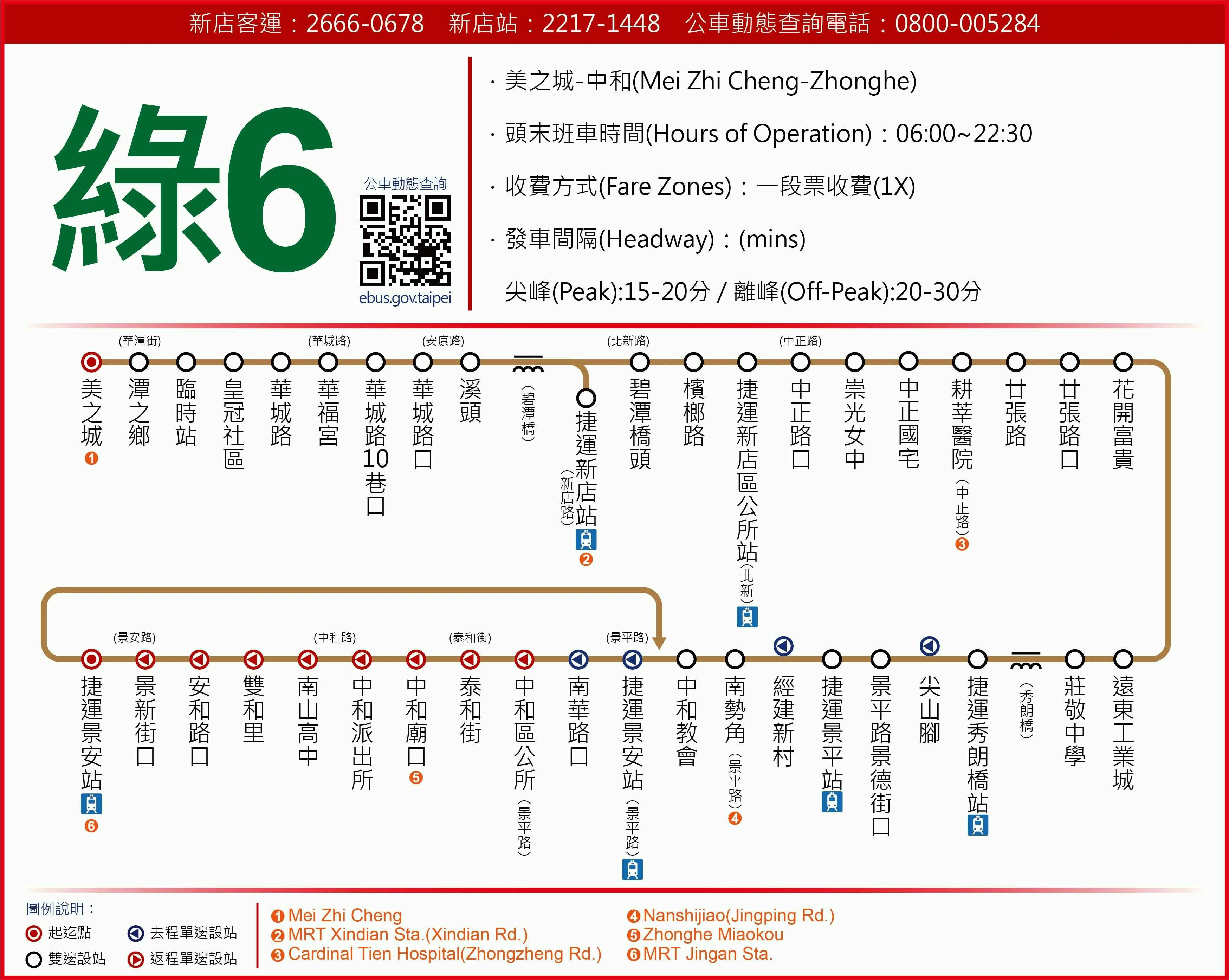 G6Route Map-新北市 Bus