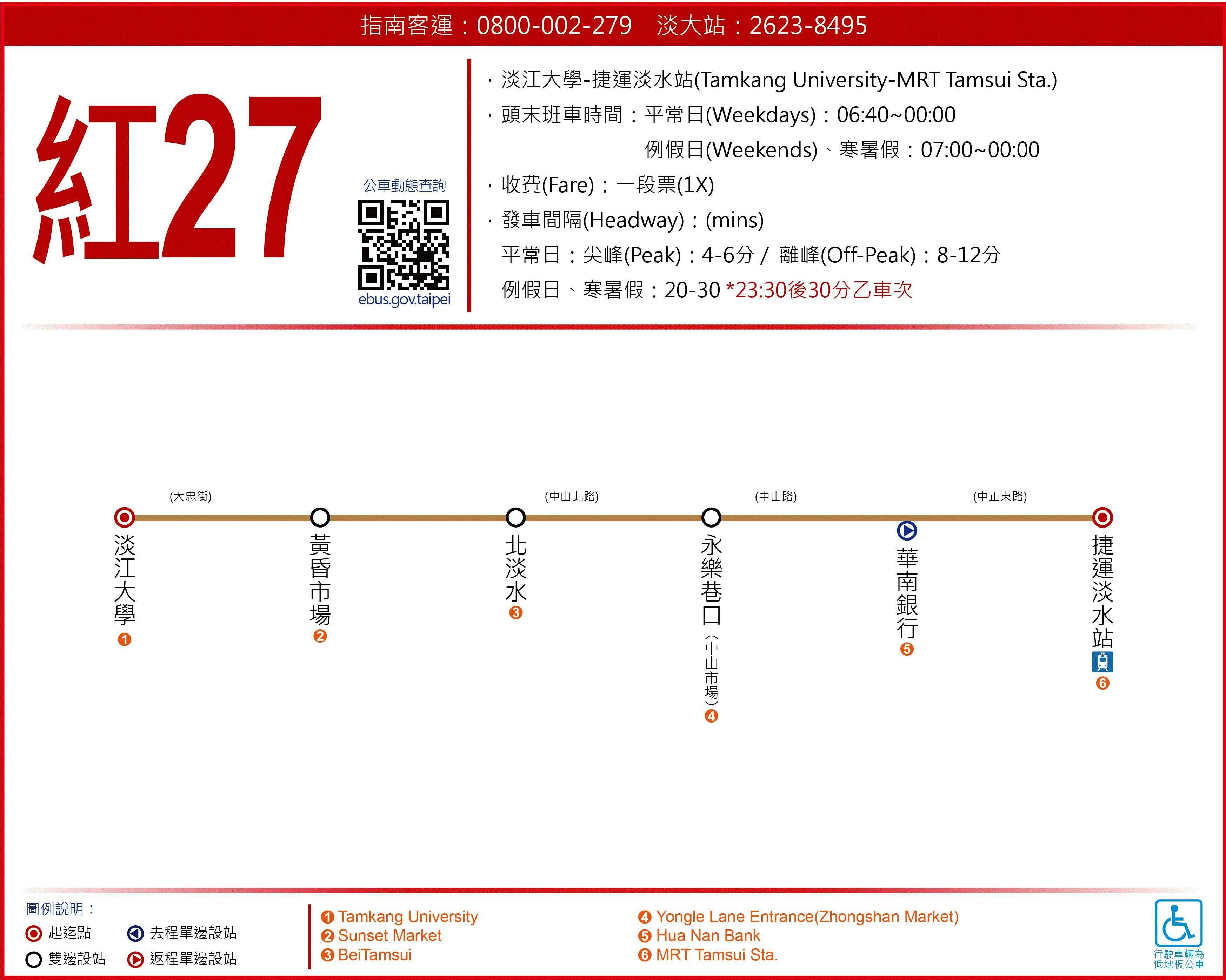 R27Route Map-新北市 Bus