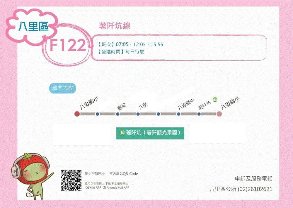 F122Route Map-新北市 Bus