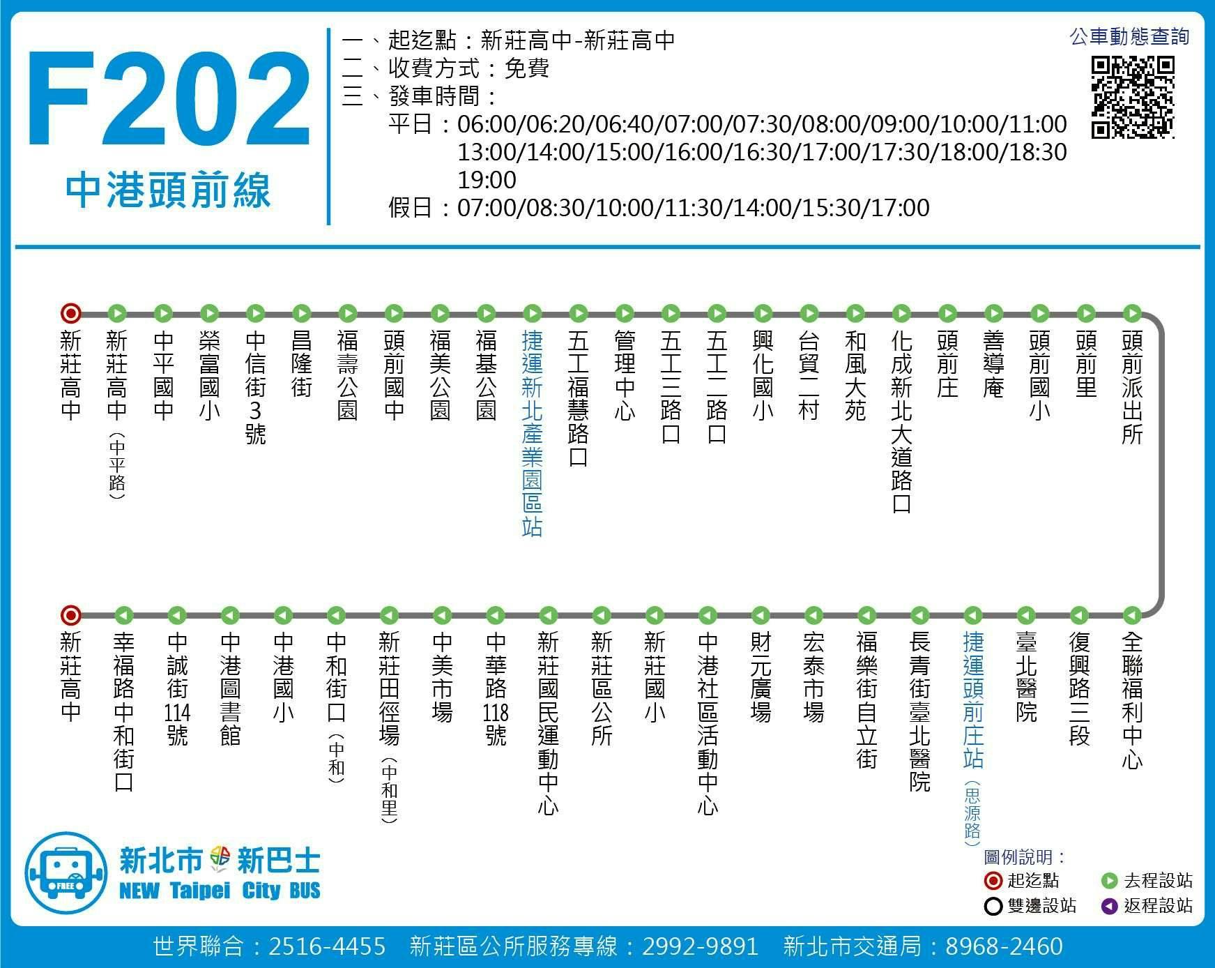 F202Route Map-新北市 Bus