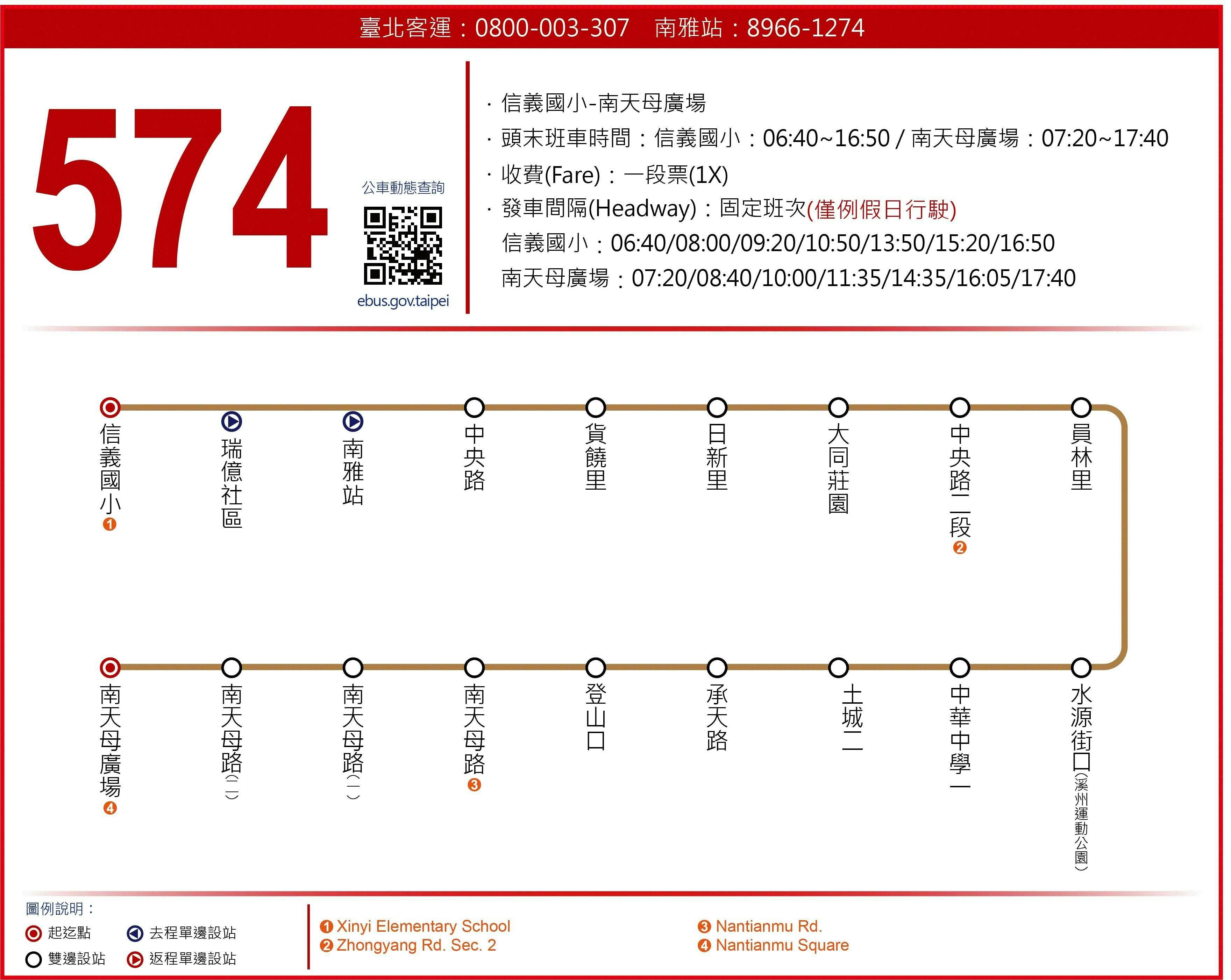 574Route Map-新北市 Bus