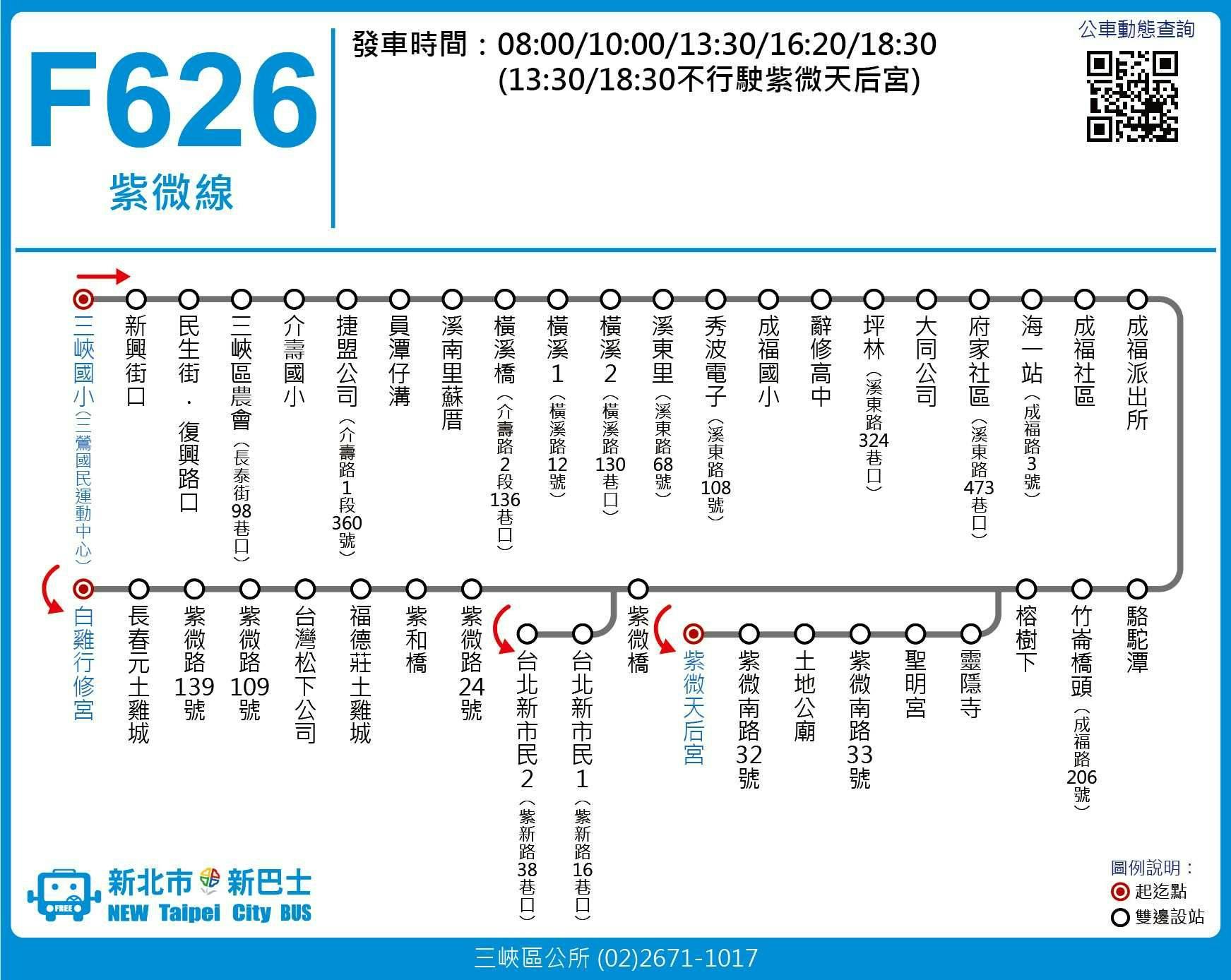 F626Route Map-新北市 Bus