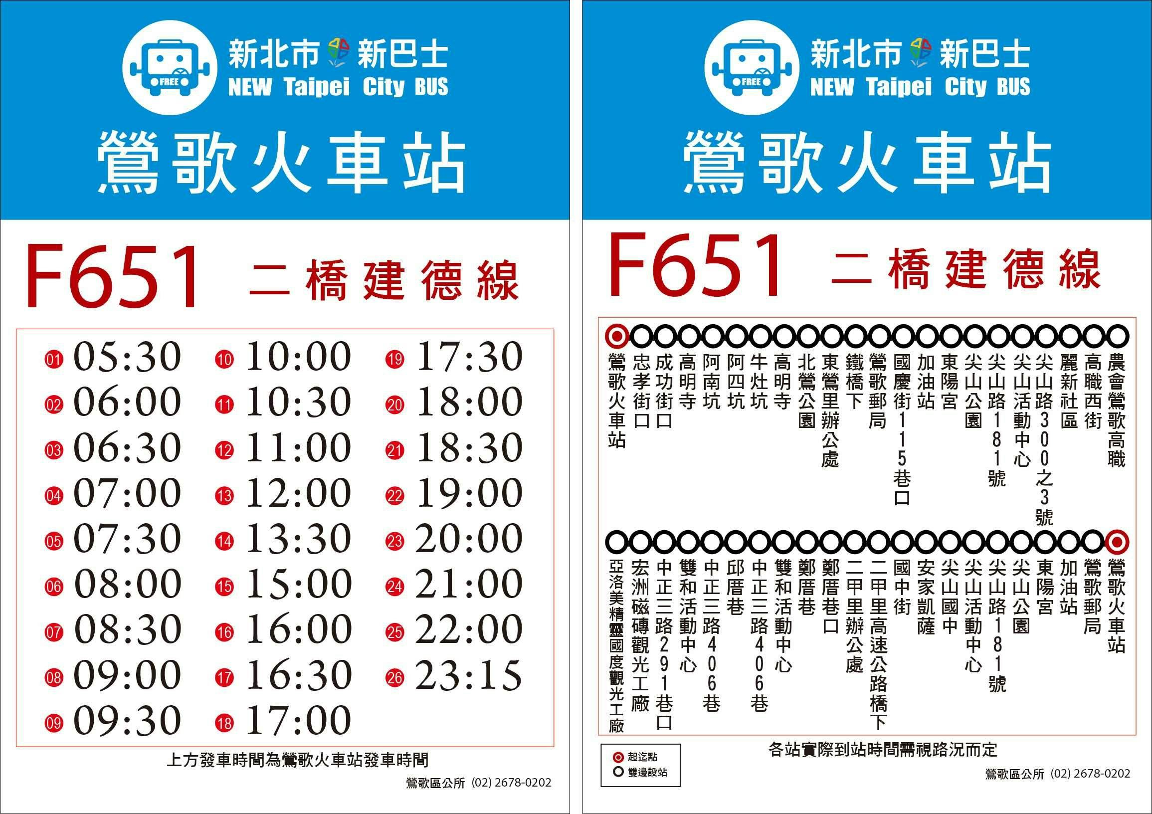 F651Route Map-新北市 Bus