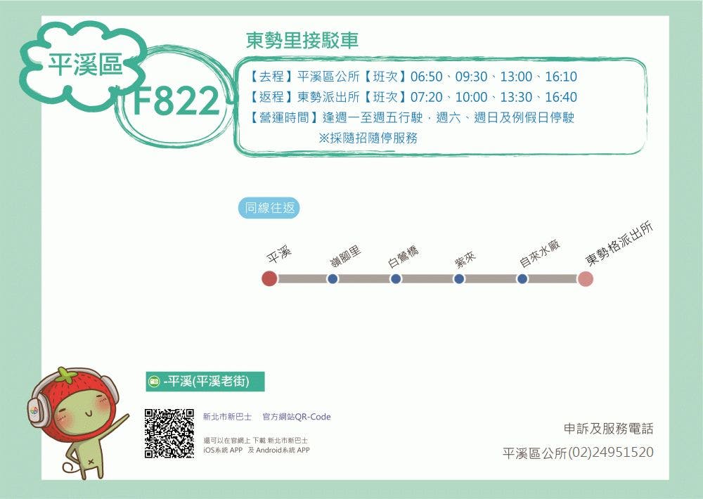 F822Route Map-新北市 Bus