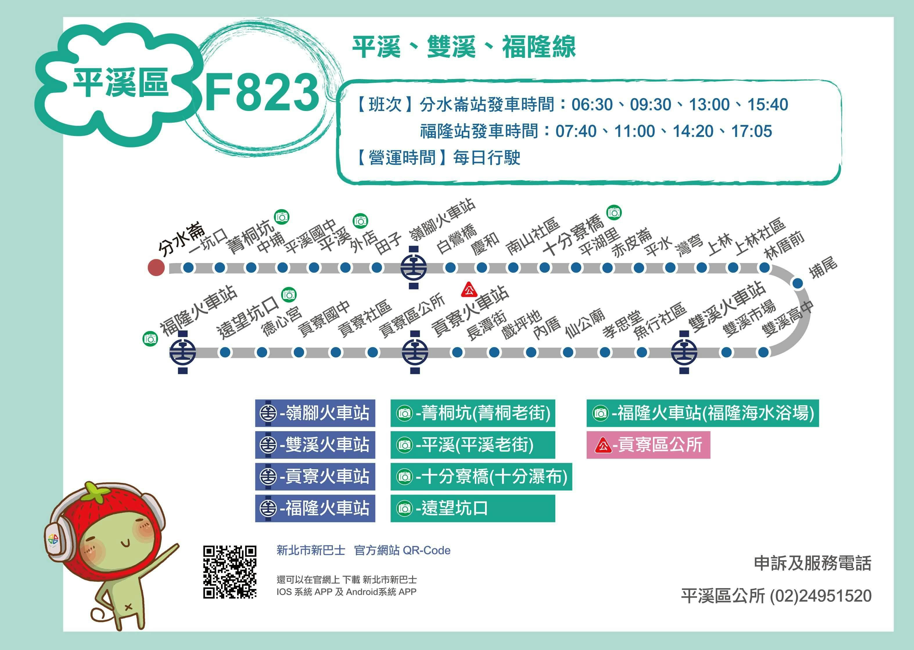 F823Route Map-新北市 Bus