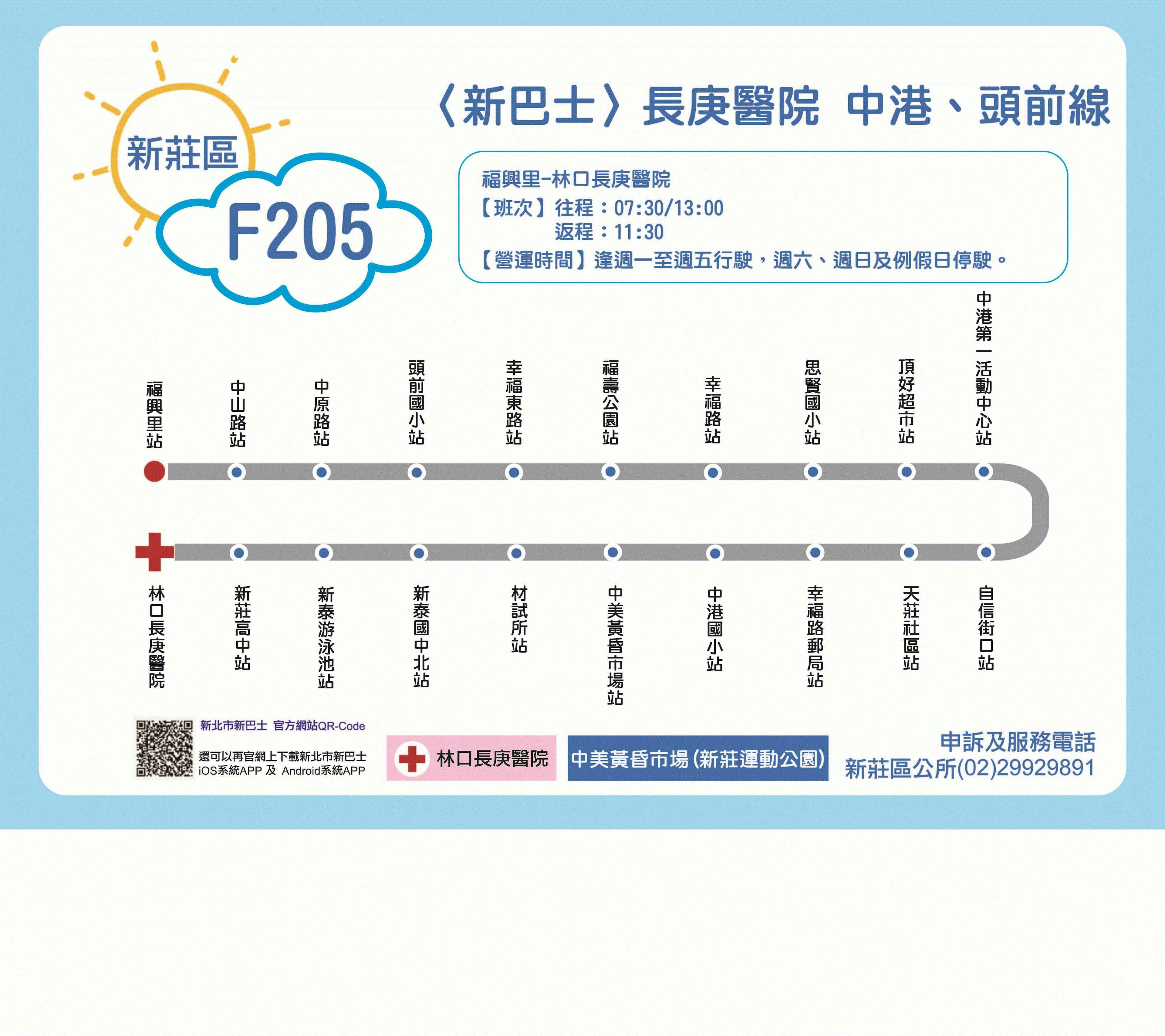F205Route Map-新北市 Bus