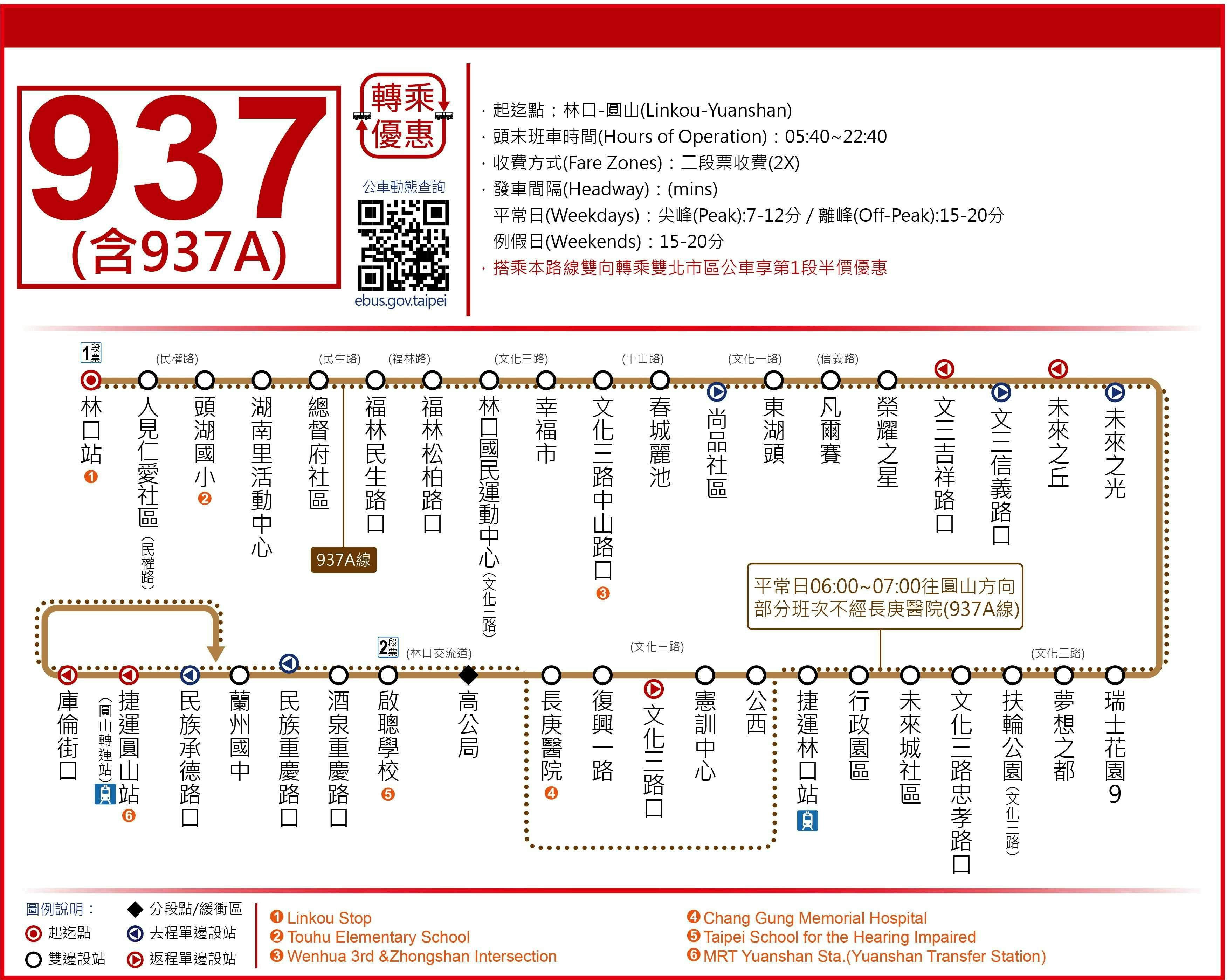 937ARoute Map-新北市 Bus