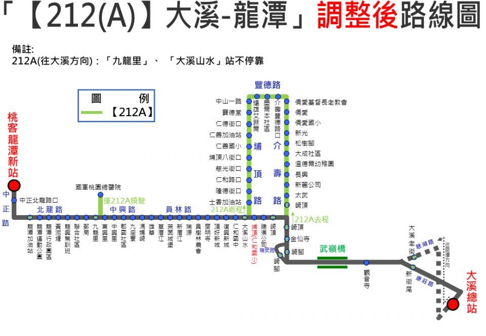 212Route Map-桃園 Bus