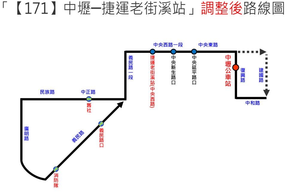 171Route Map-桃園 Bus