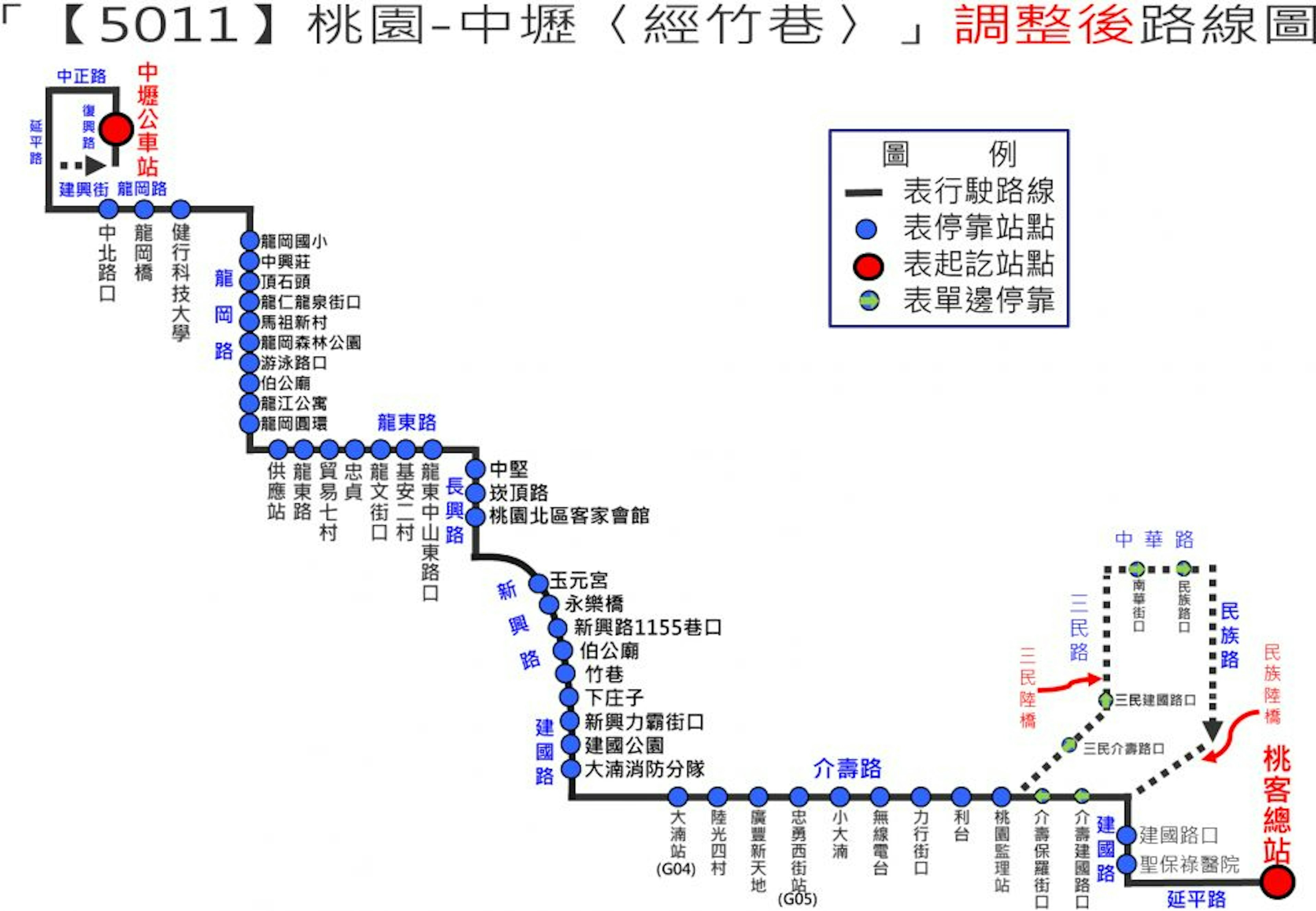 5011Route Map-桃園 Bus