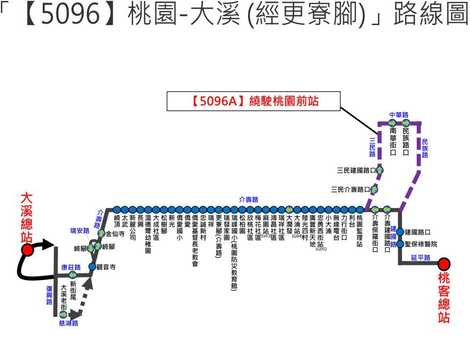5096ARoute Map-桃園 Bus