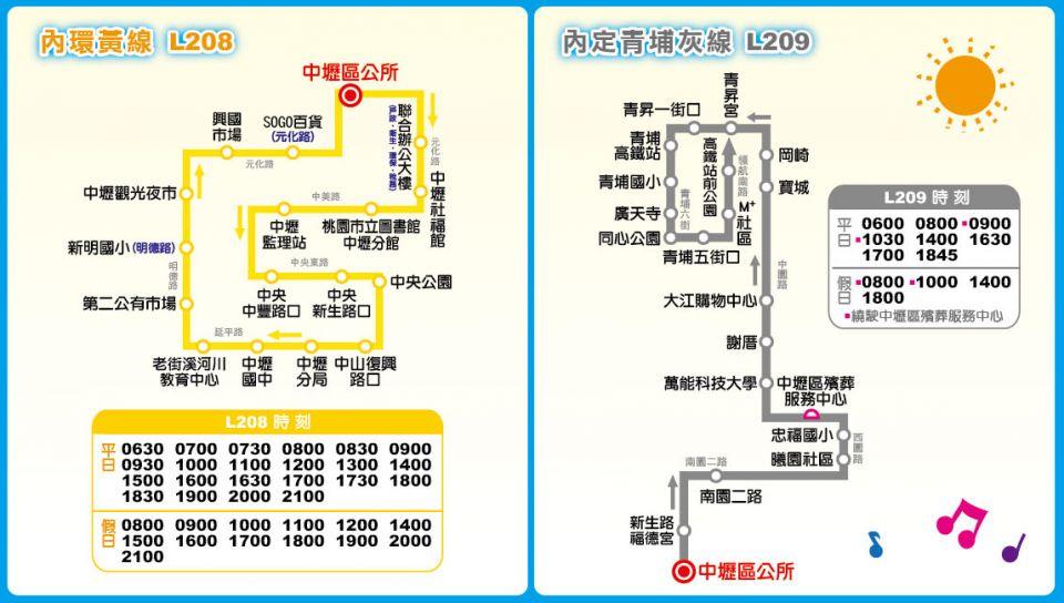 L208Route Map-桃園 Bus