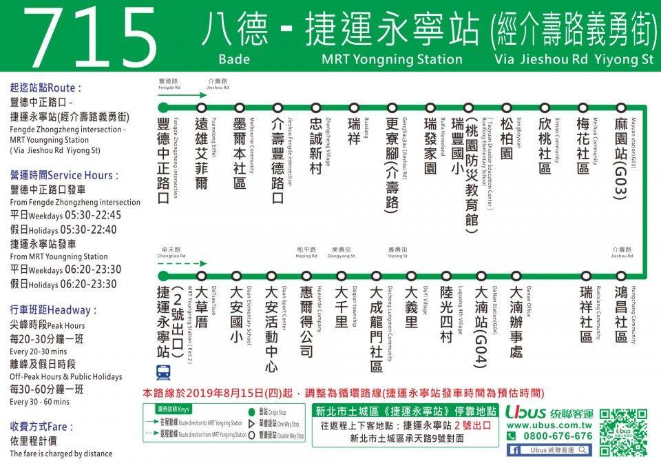 715Route Map-桃園 Bus