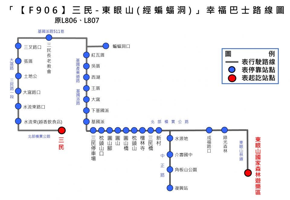 F906Route Map-桃園 Bus