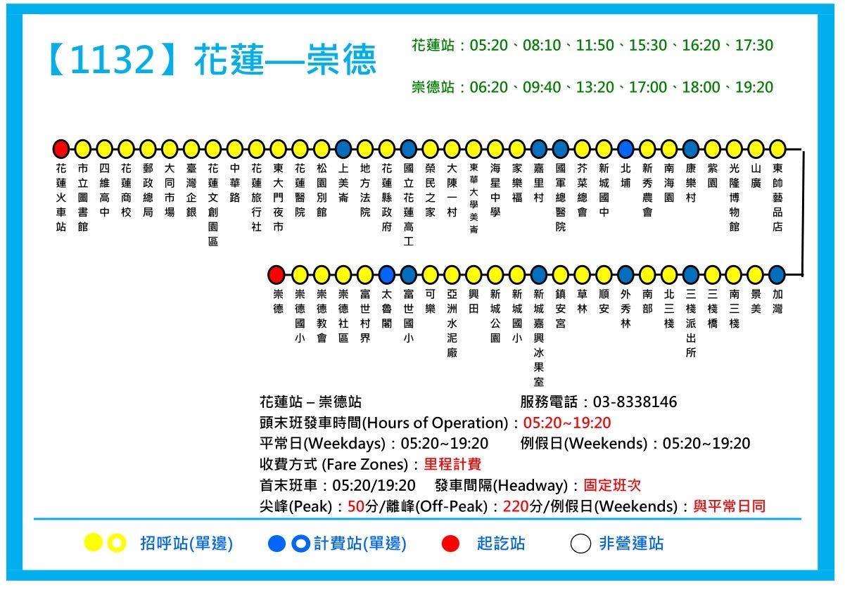 1132Route Map-United Highway Bus
