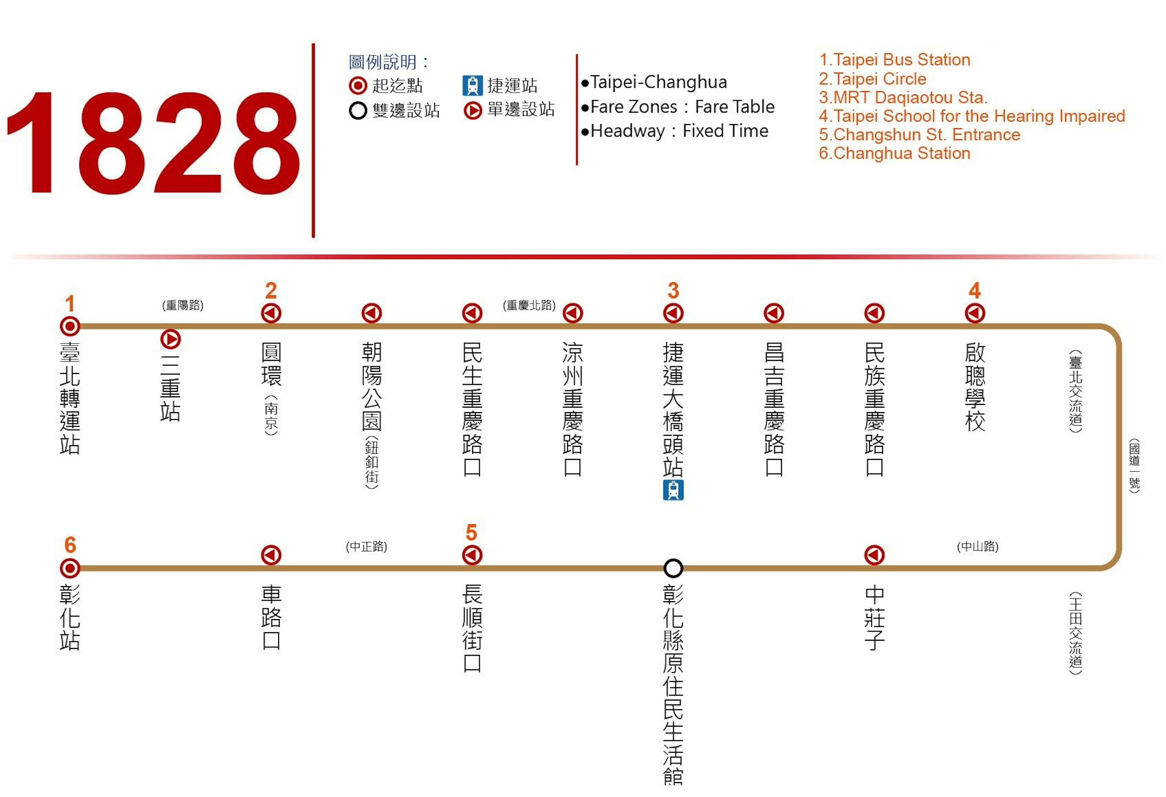 1828Route Map-Kuo-Kuang Bus