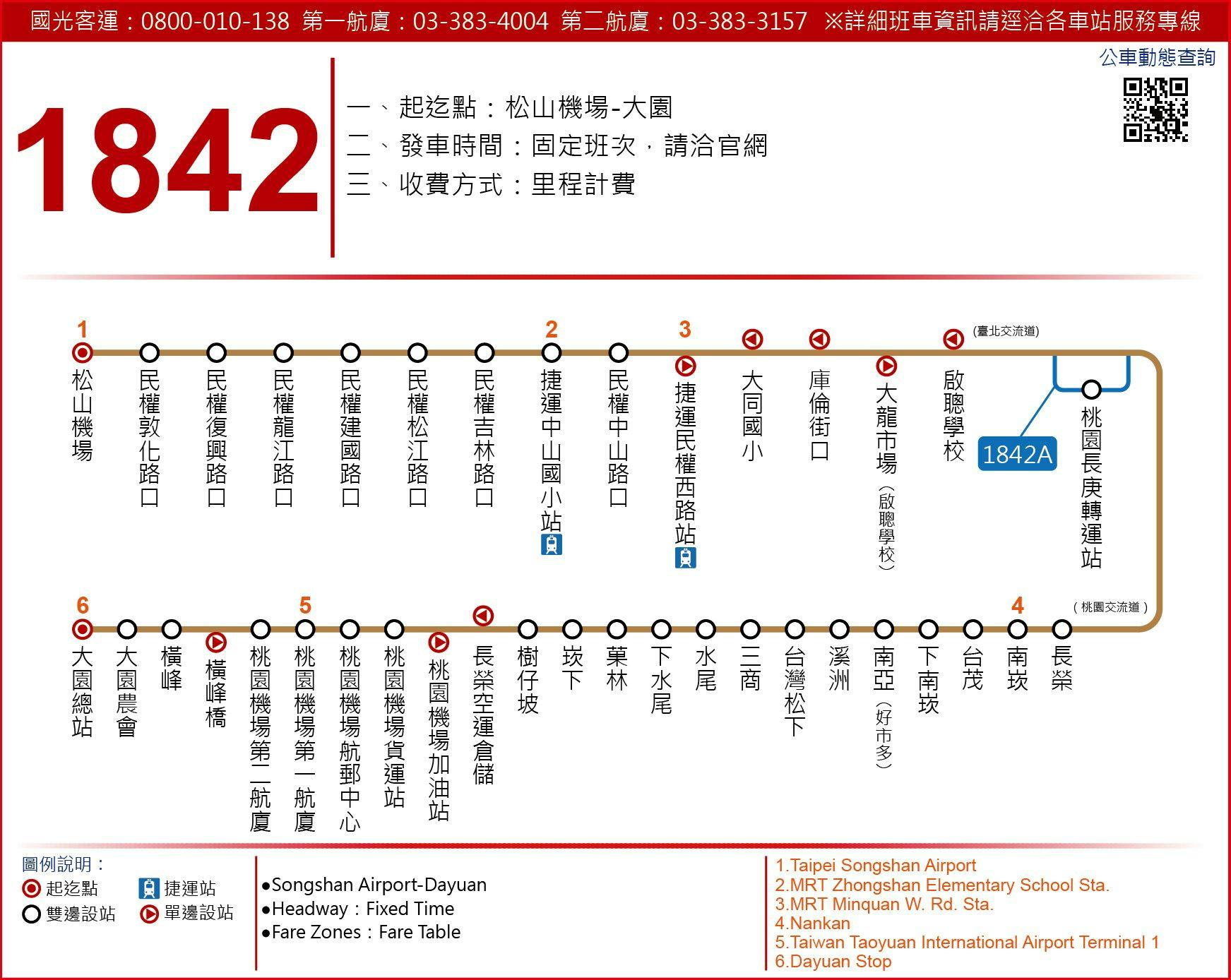 1842Route Map-Kuo-Kuang Bus