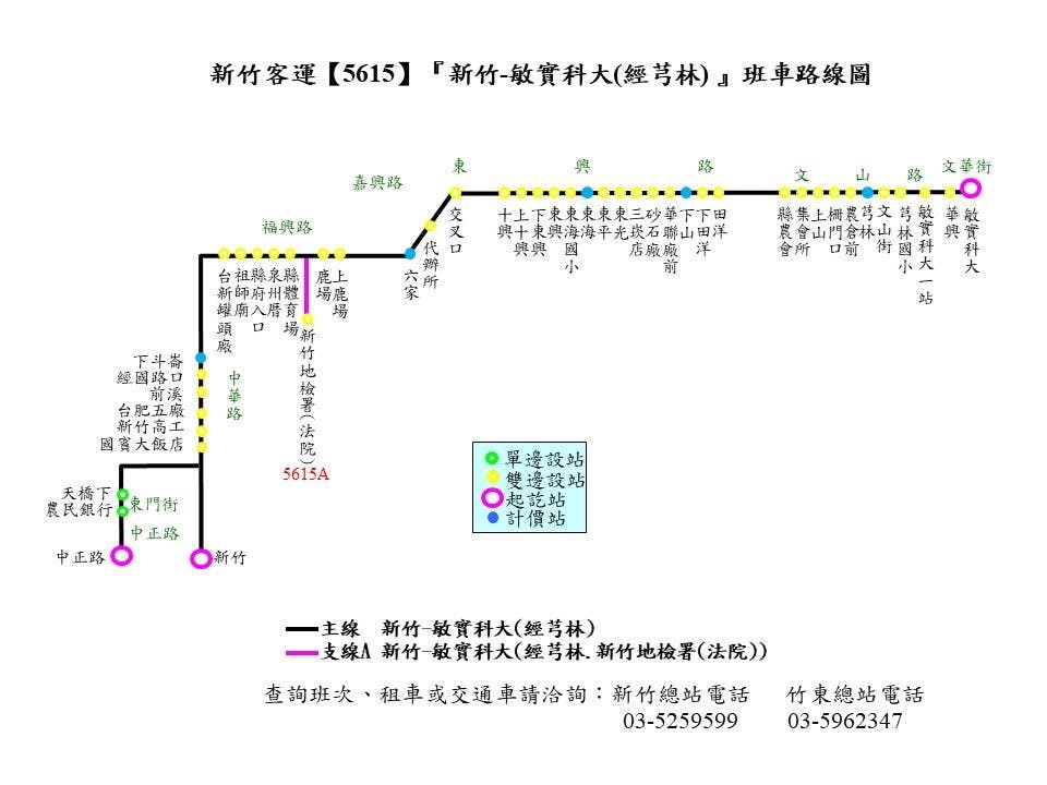 5615Route Map-Hsinchu Bus
