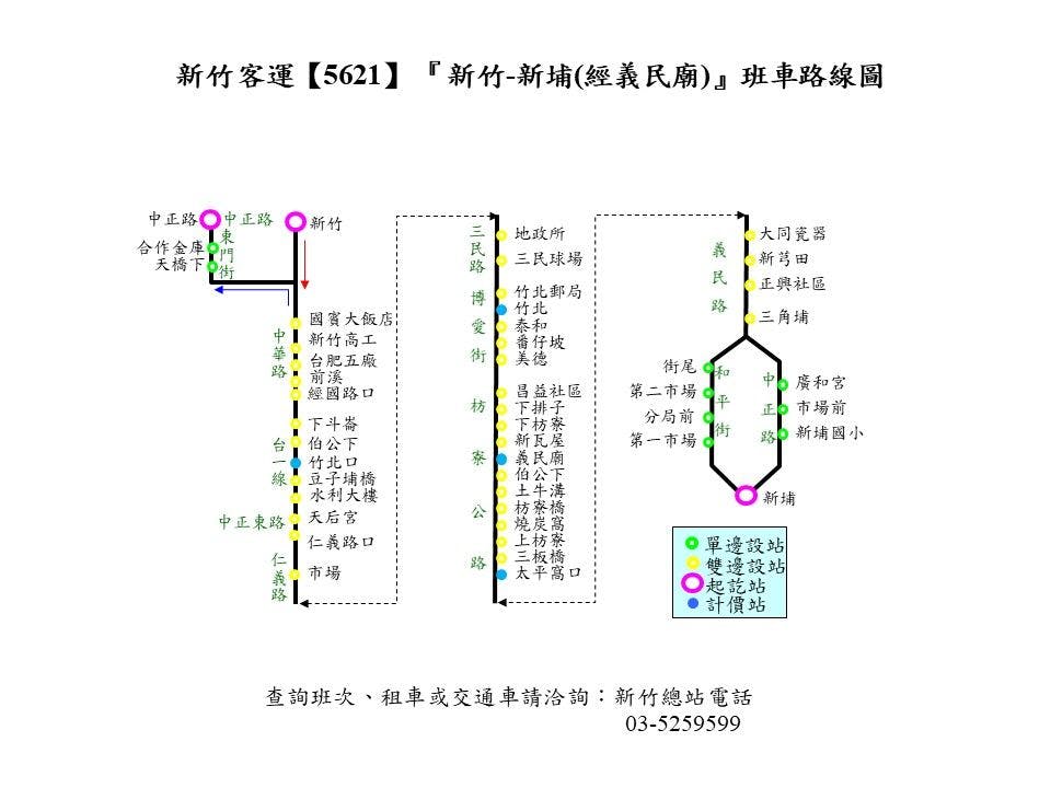 5621Route Map-Hsinchu Bus