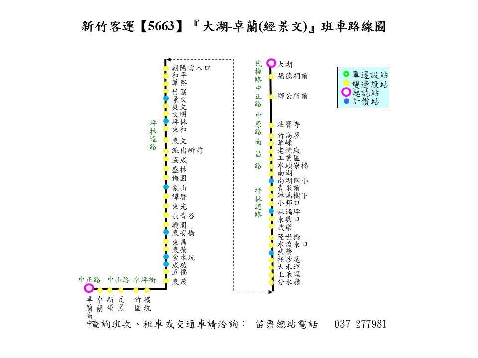5663Route Map-Hsinchu Bus