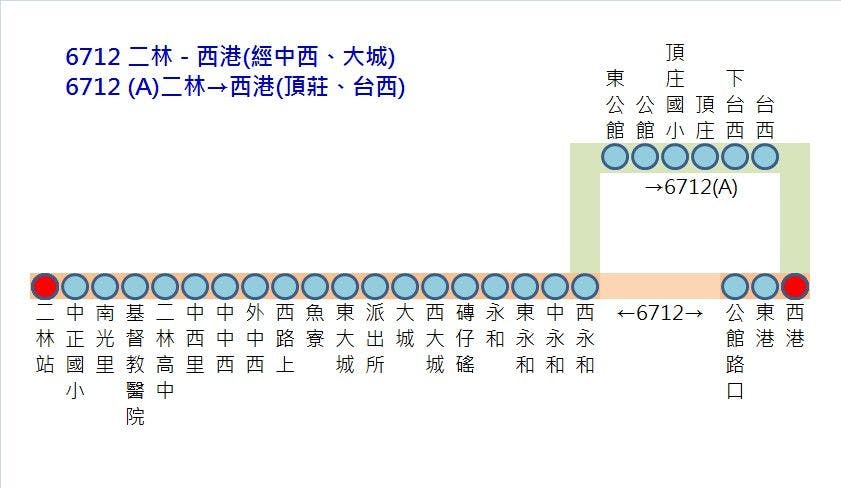 6712Route Map-Yuan Lin Bus