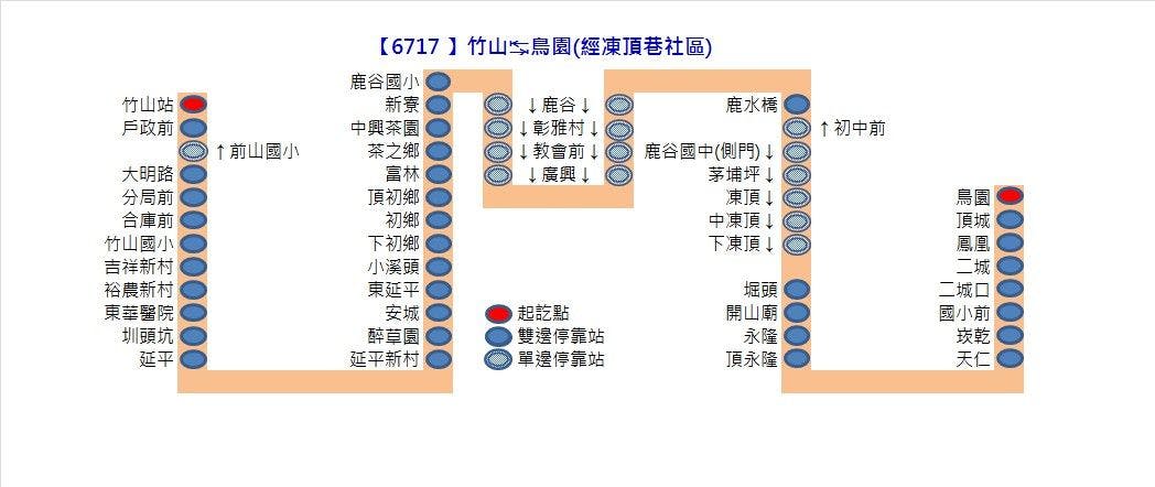 6717Route Map-Yuan Lin Bus