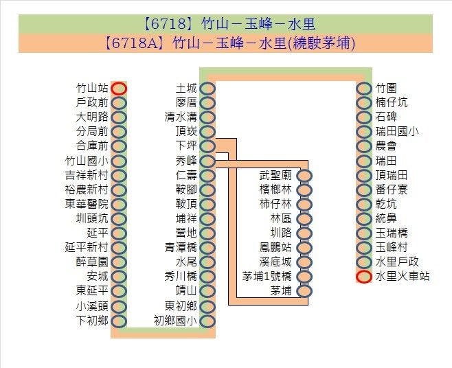 6718Route Map-Yuan Lin Bus