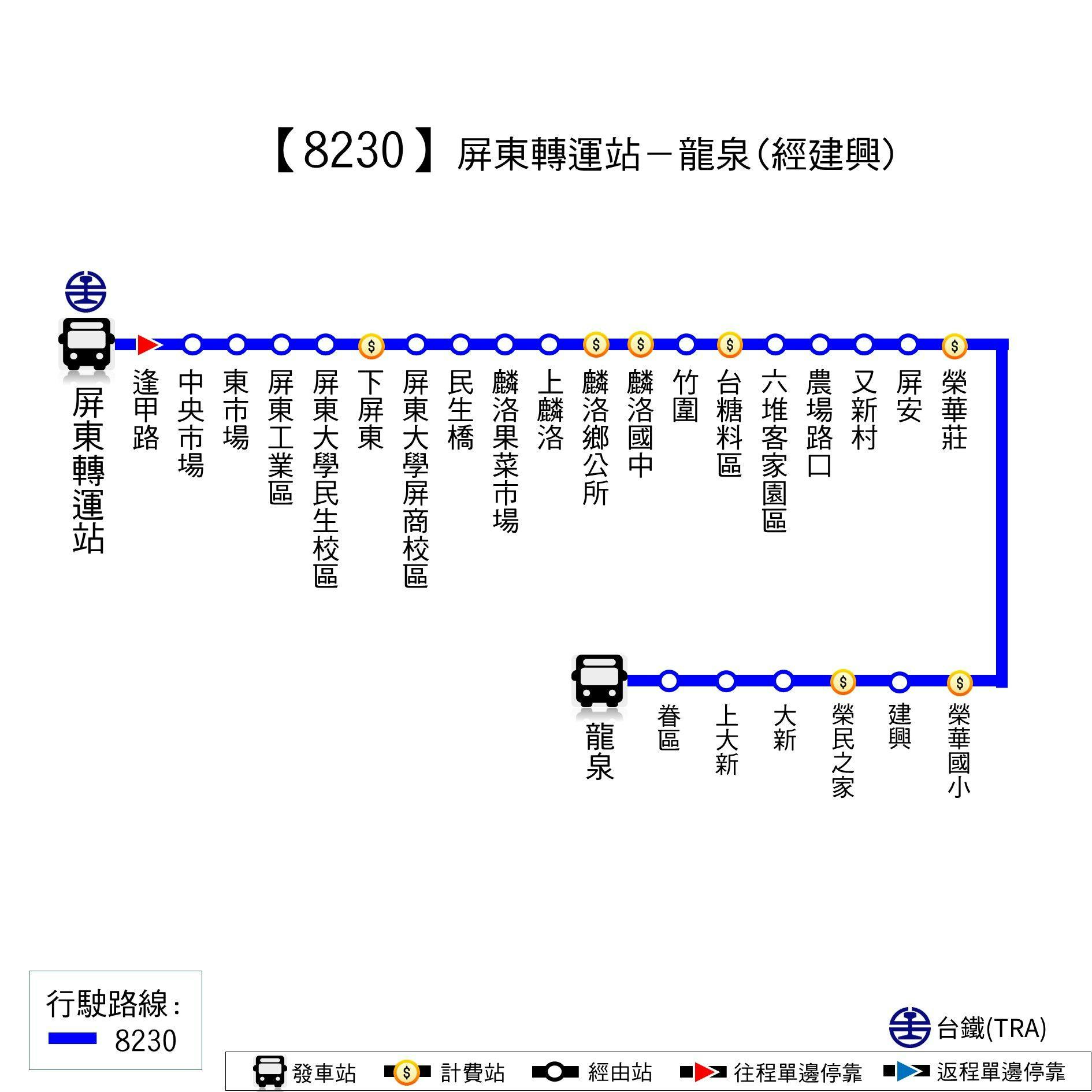 8230Route Map-Pingtung Bus