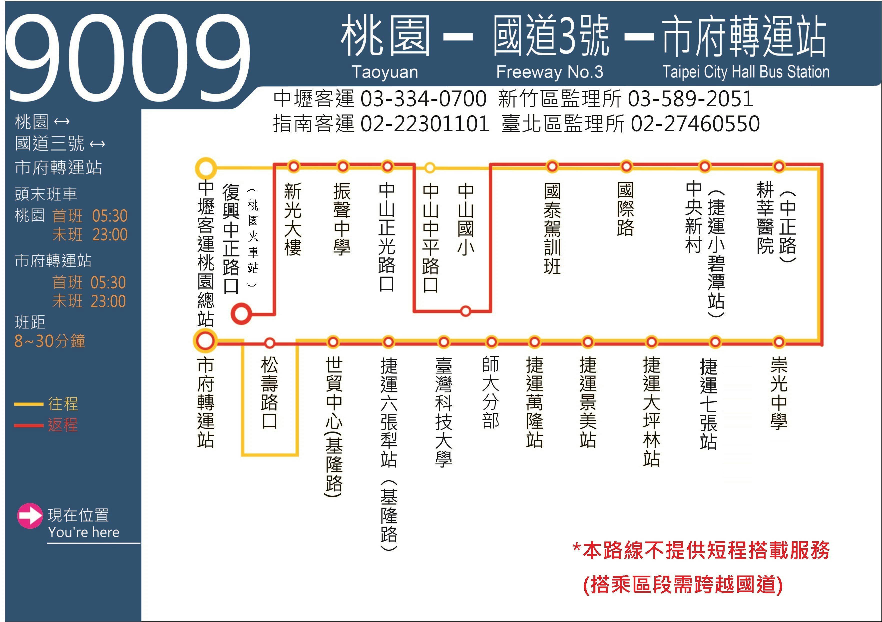 9009Route Map-Chungli Bus