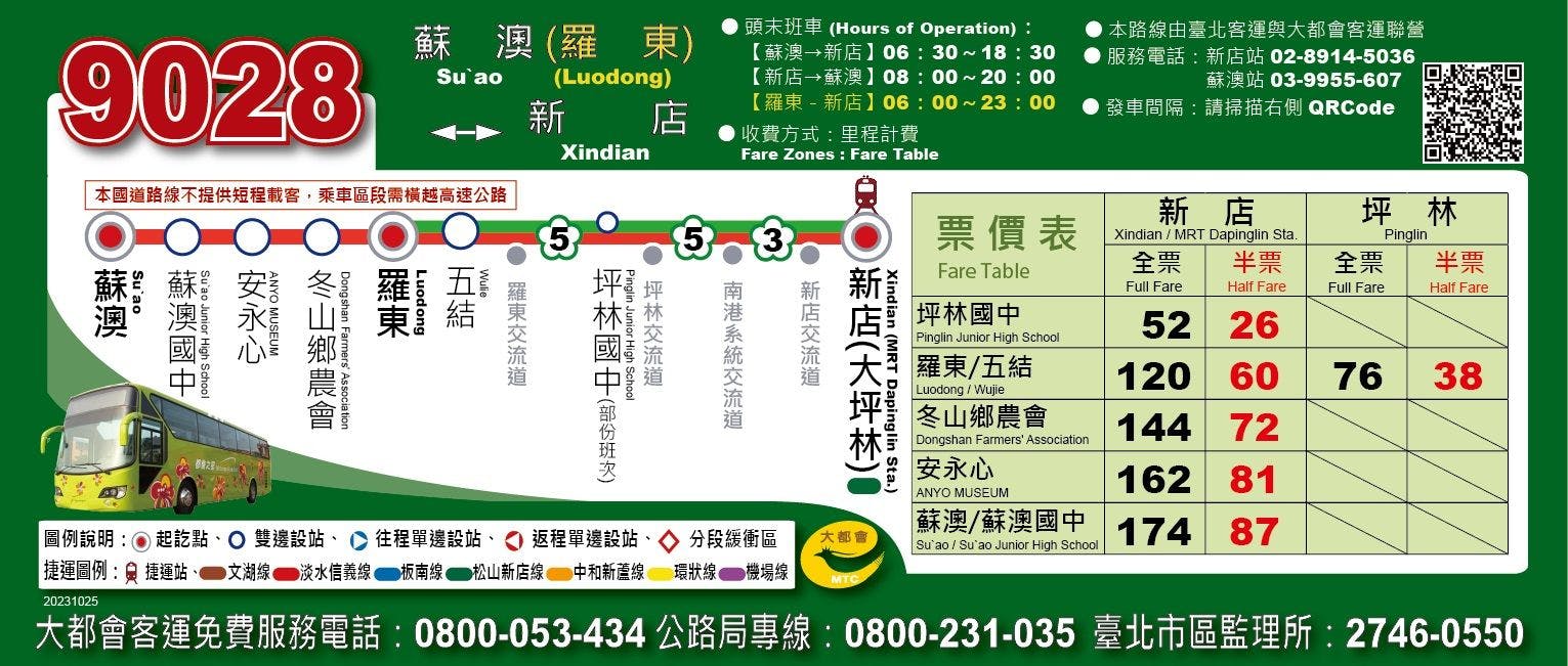 9028Route Map-Taipei Bus