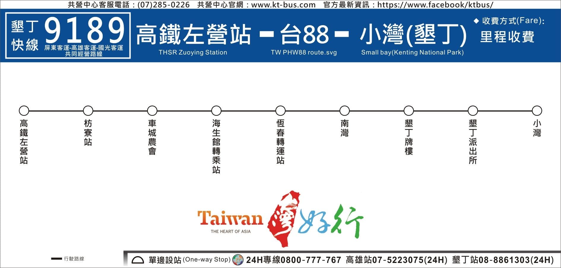 9189Route Map-Kaohsiung Bus