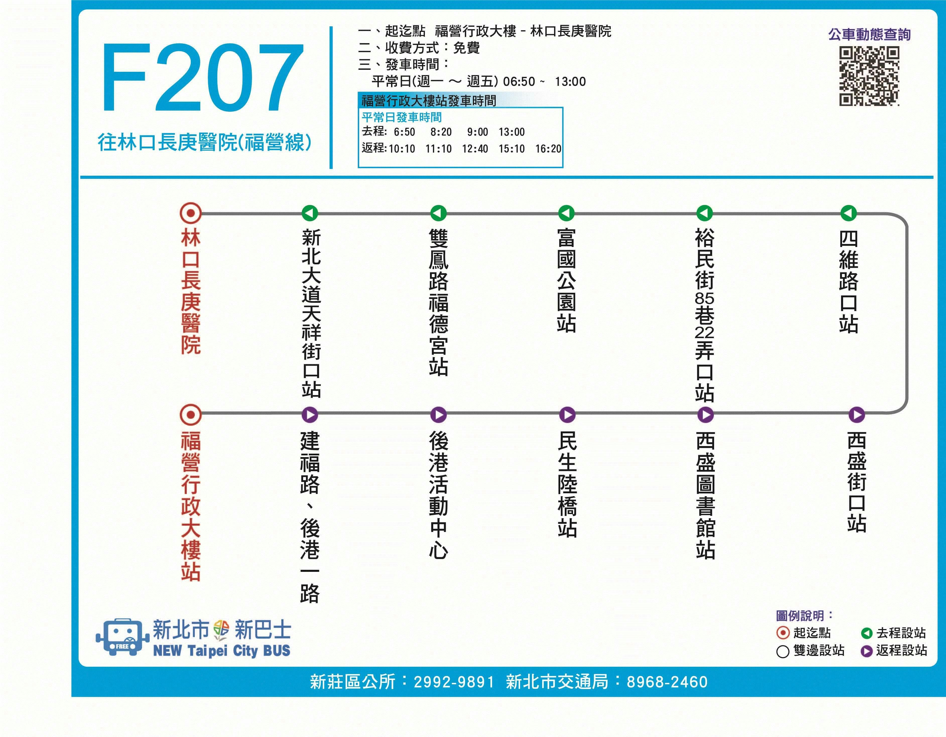 F207路線圖-新北市公車