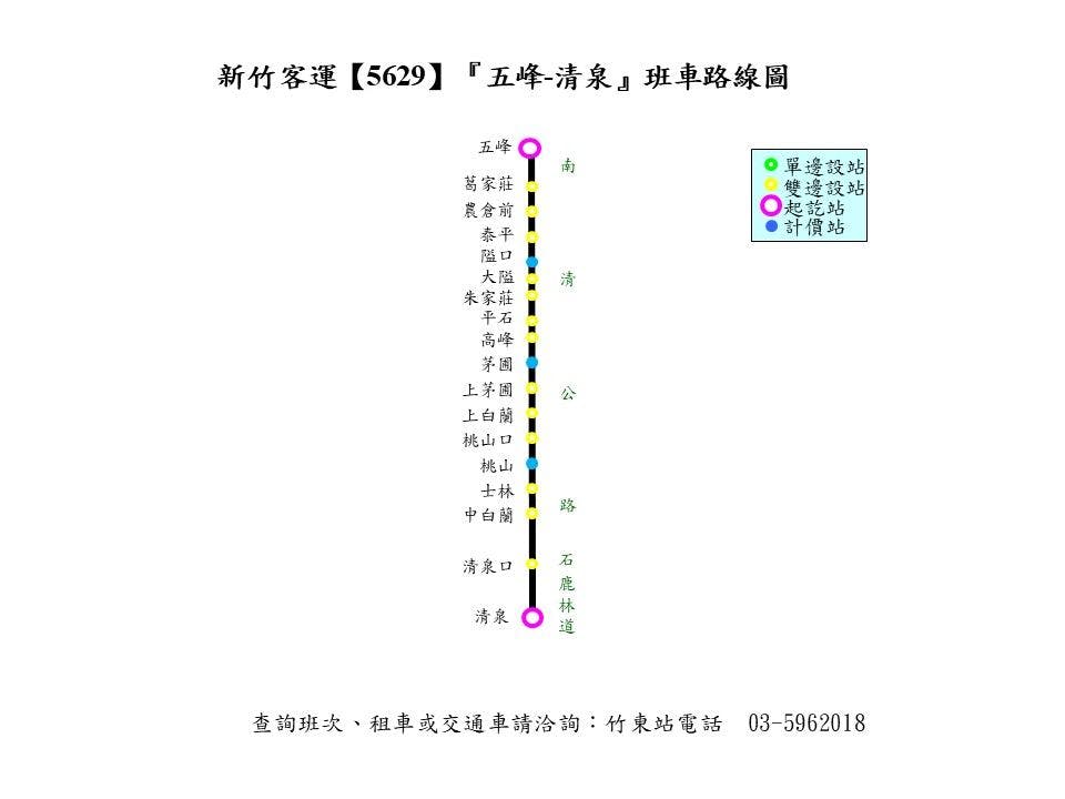 5629路線圖-新竹客運