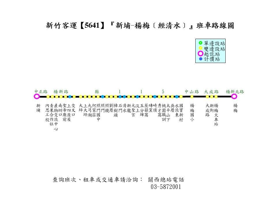 5641路線圖-新竹客運