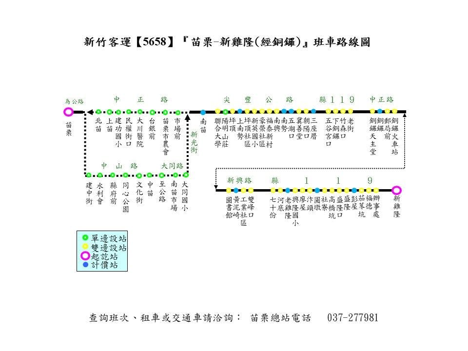 5658路線圖-新竹客運