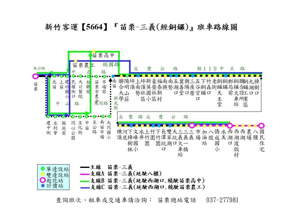 5664路線圖-新竹客運