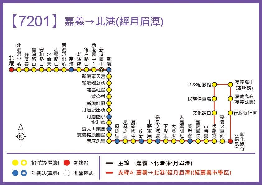 7201Route Map-Chiayi Bus