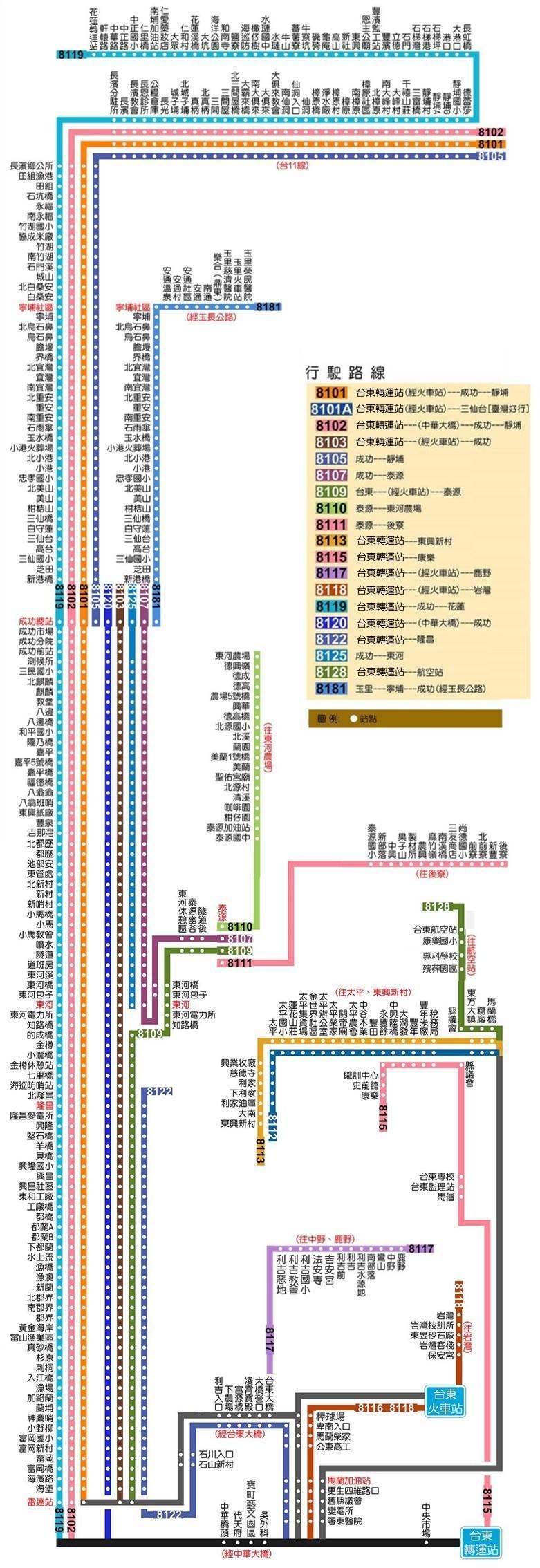 8105路線圖-興東客運