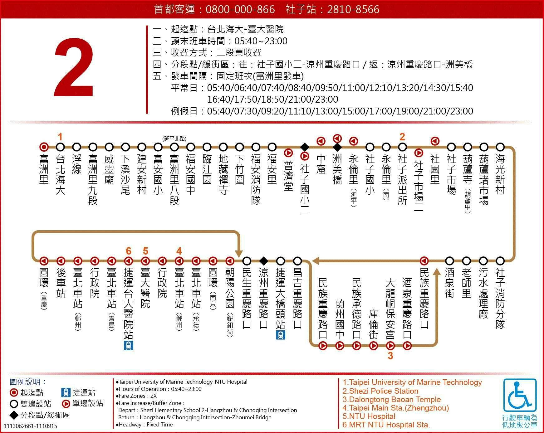 2路線圖-台北市公車